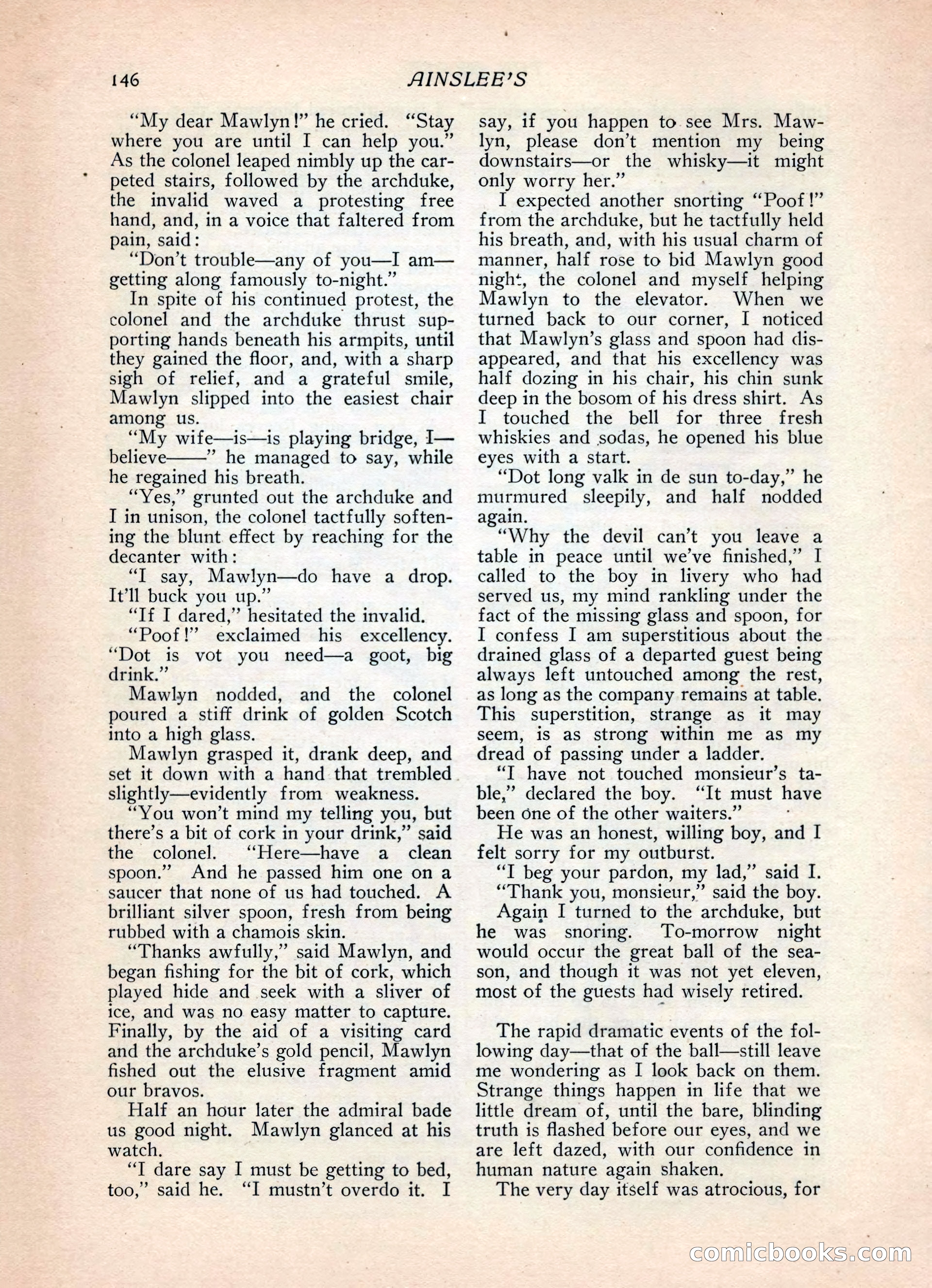 Ainslee's Magazine, February 1913 — page 156 of 192