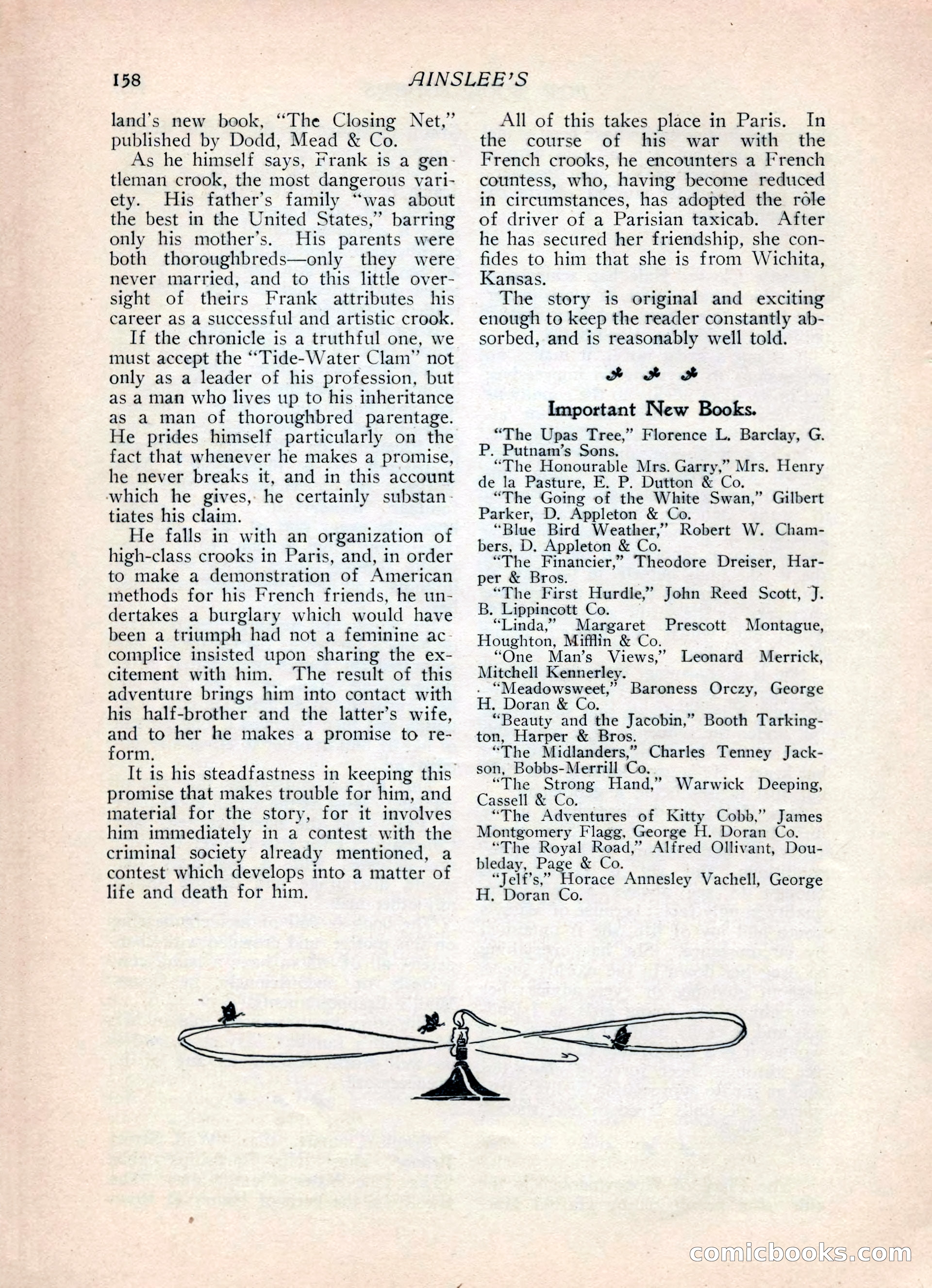 Ainslee's Magazine, February 1913 — page 168 of 192