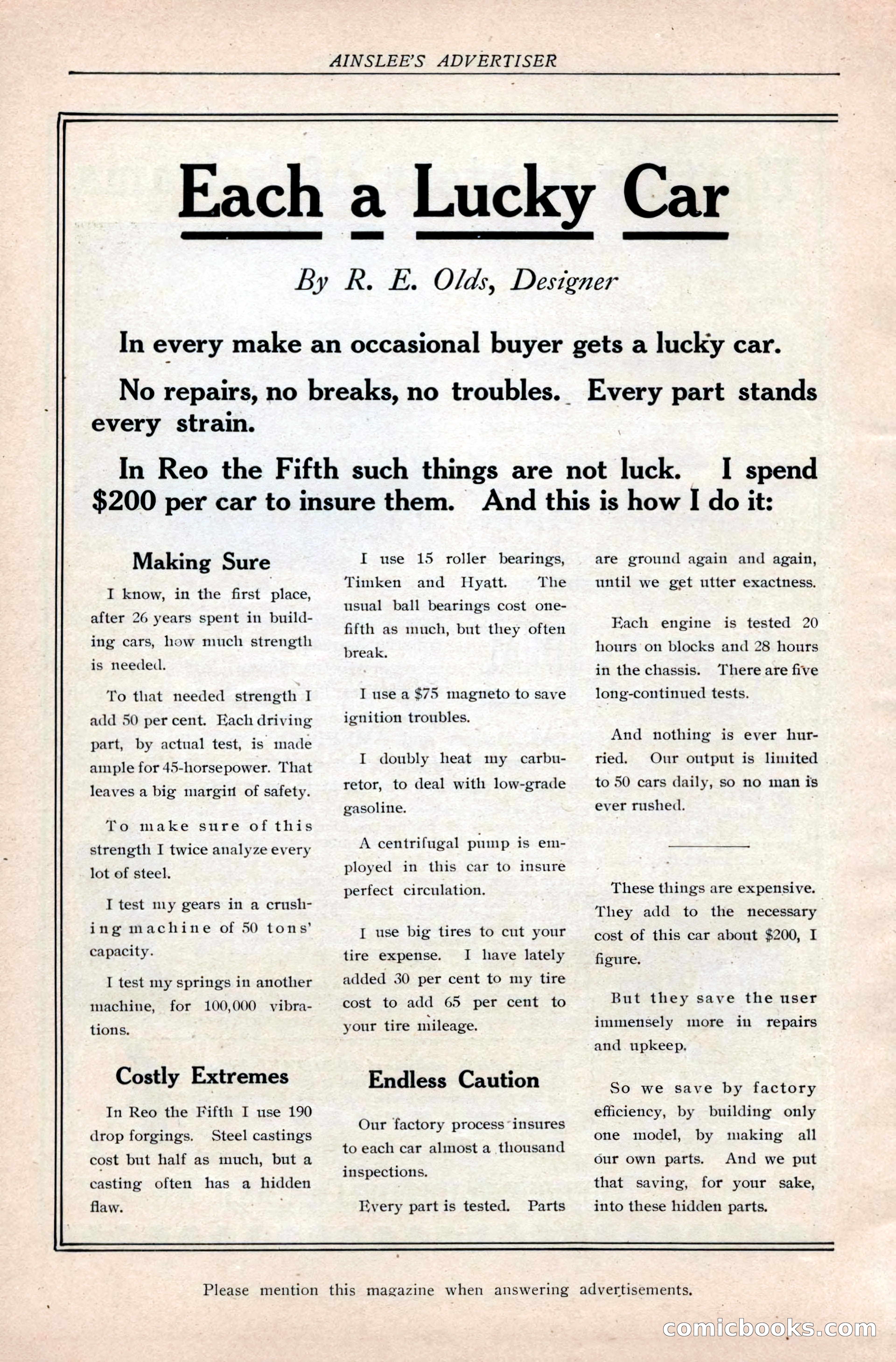 Ainslee's Magazine, February 1913 — page 174 of 192