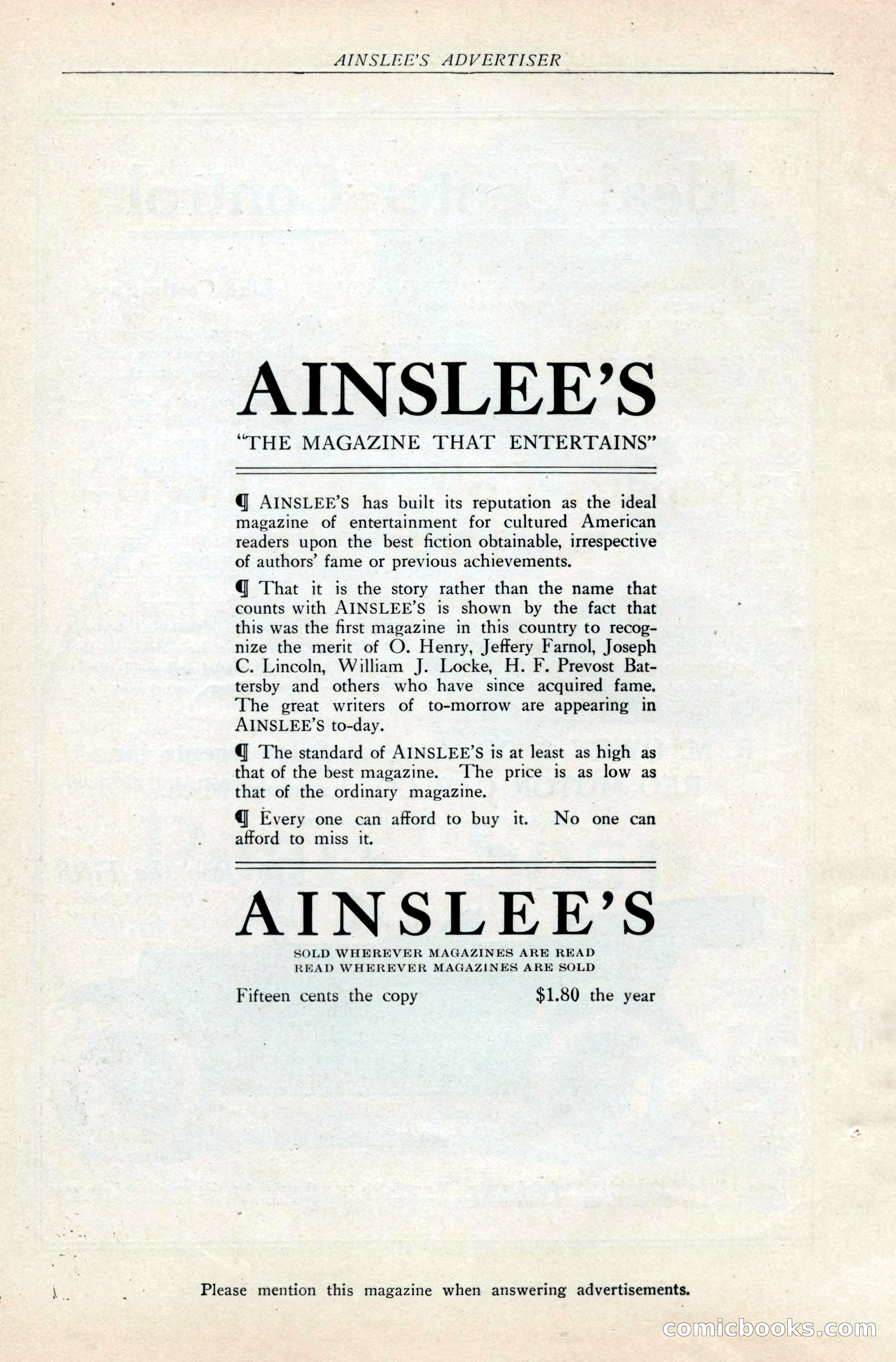 Ainslee's Magazine, February 1913 — page 176 of 192