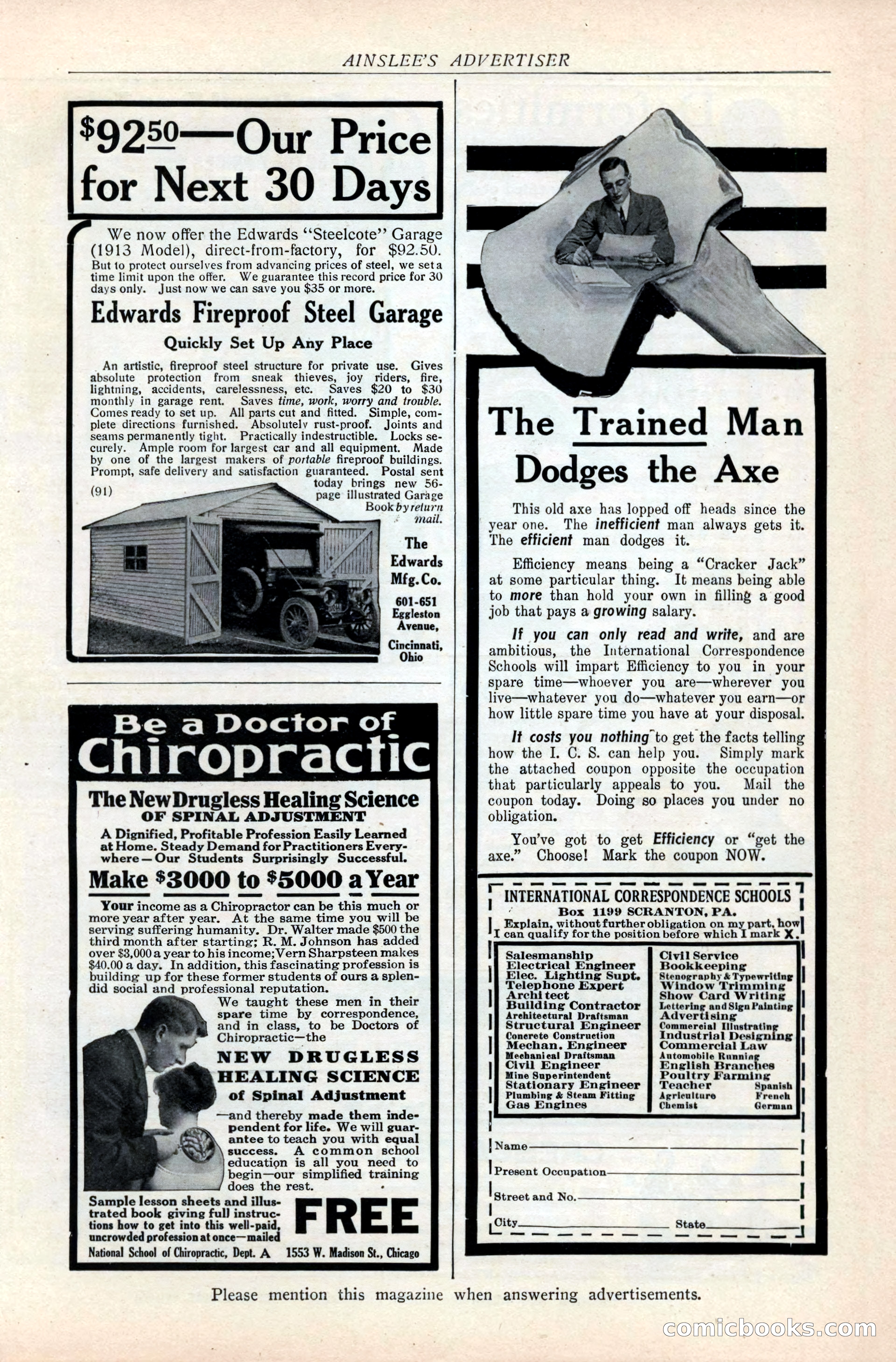Ainslee's Magazine, February 1913 — page 183 of 192