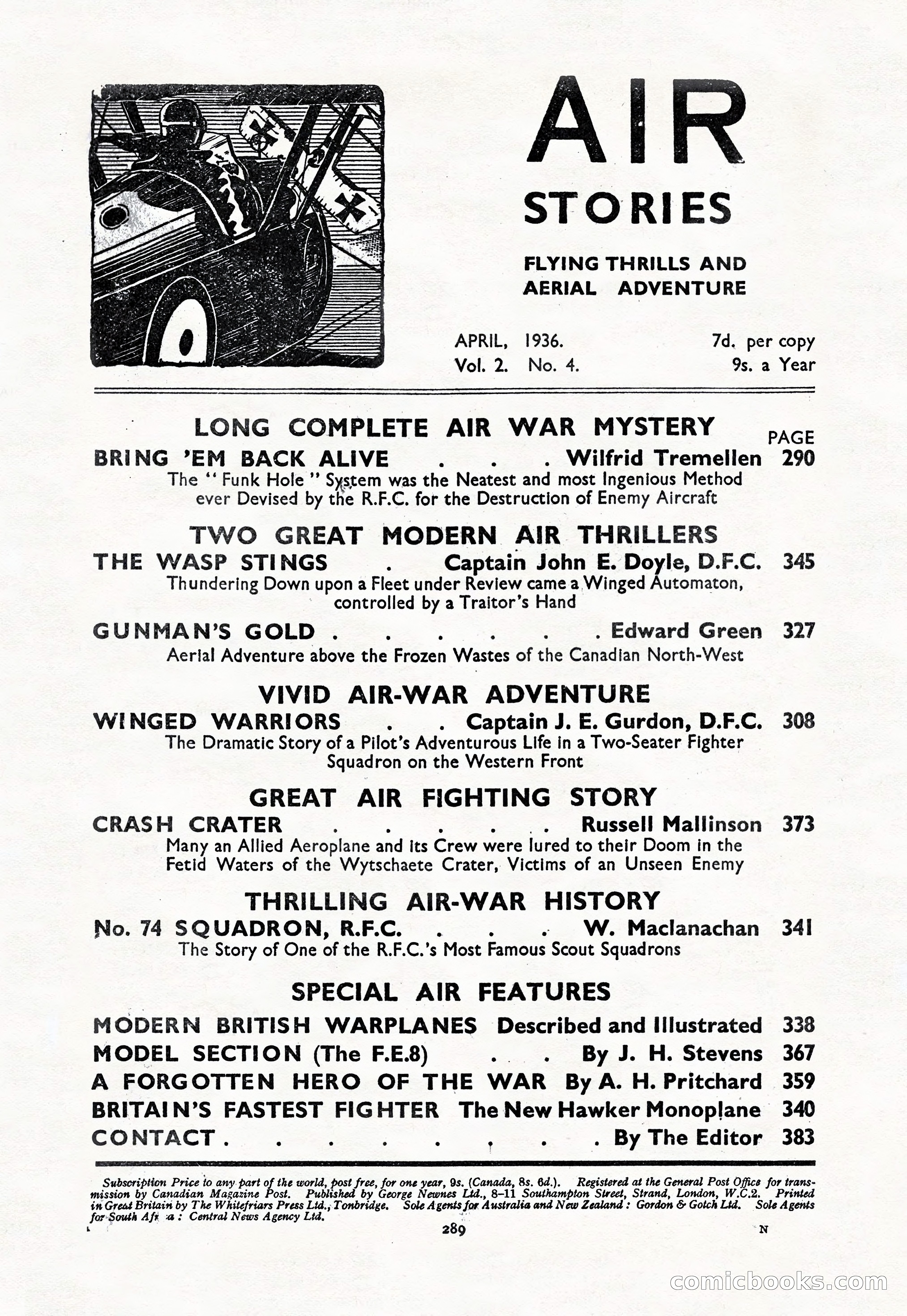 Air Stories, April 1936 — page 3 of 98