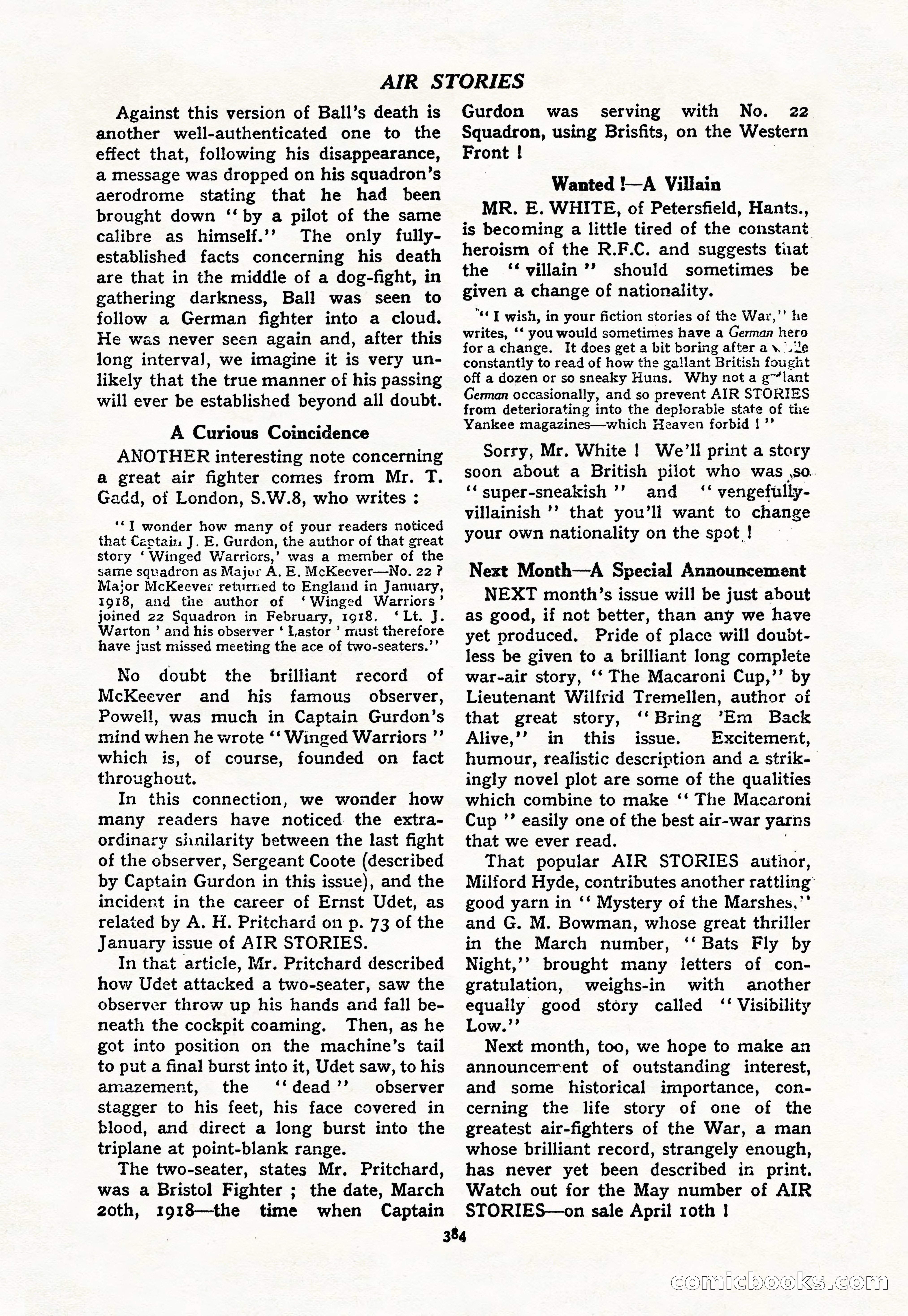 Air Stories, April 1936 — page 98 of 98
