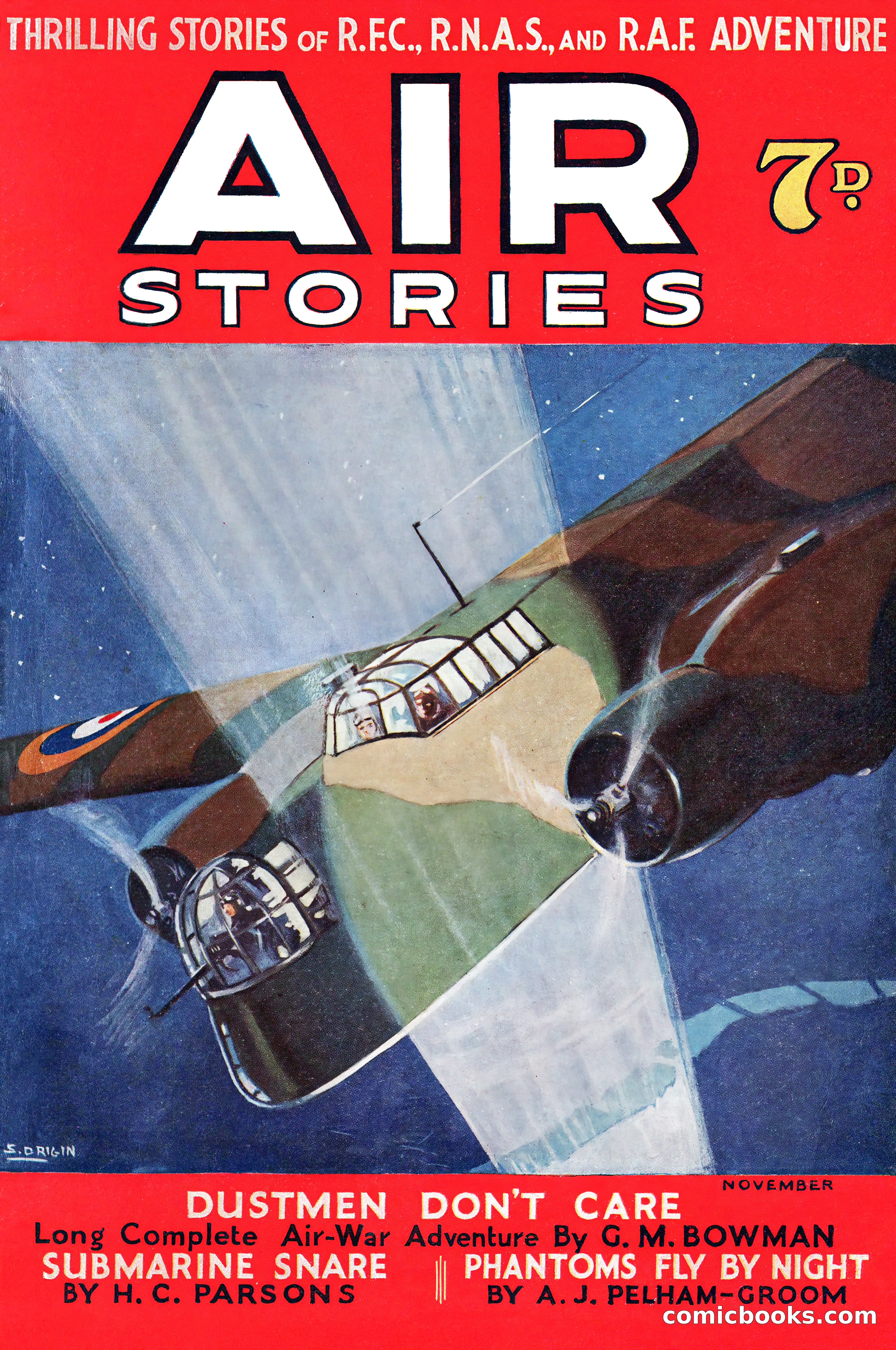 Air Stories, November 1937 — page 1 of 100