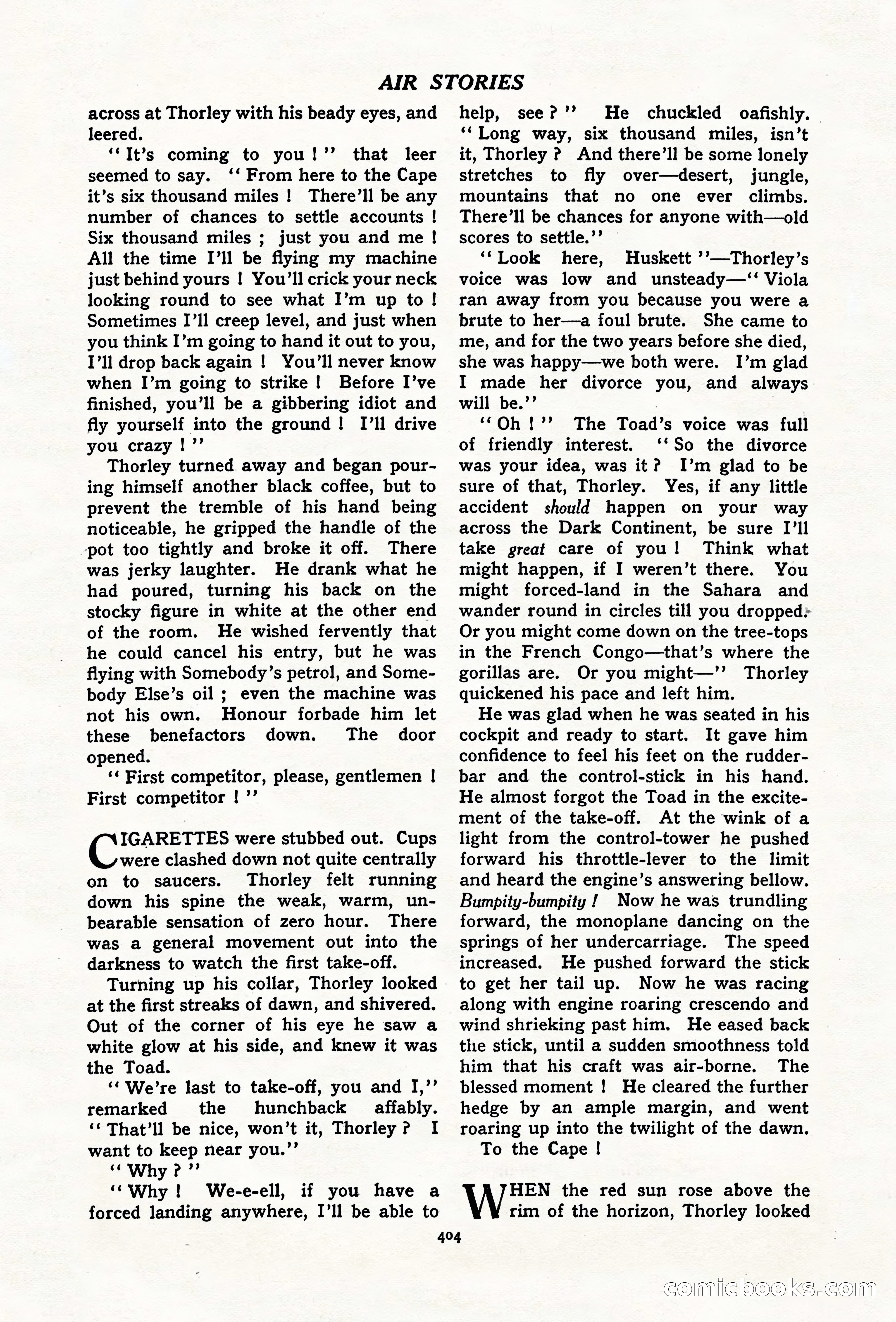 Air Stories, November 1937 — page 26 of 100