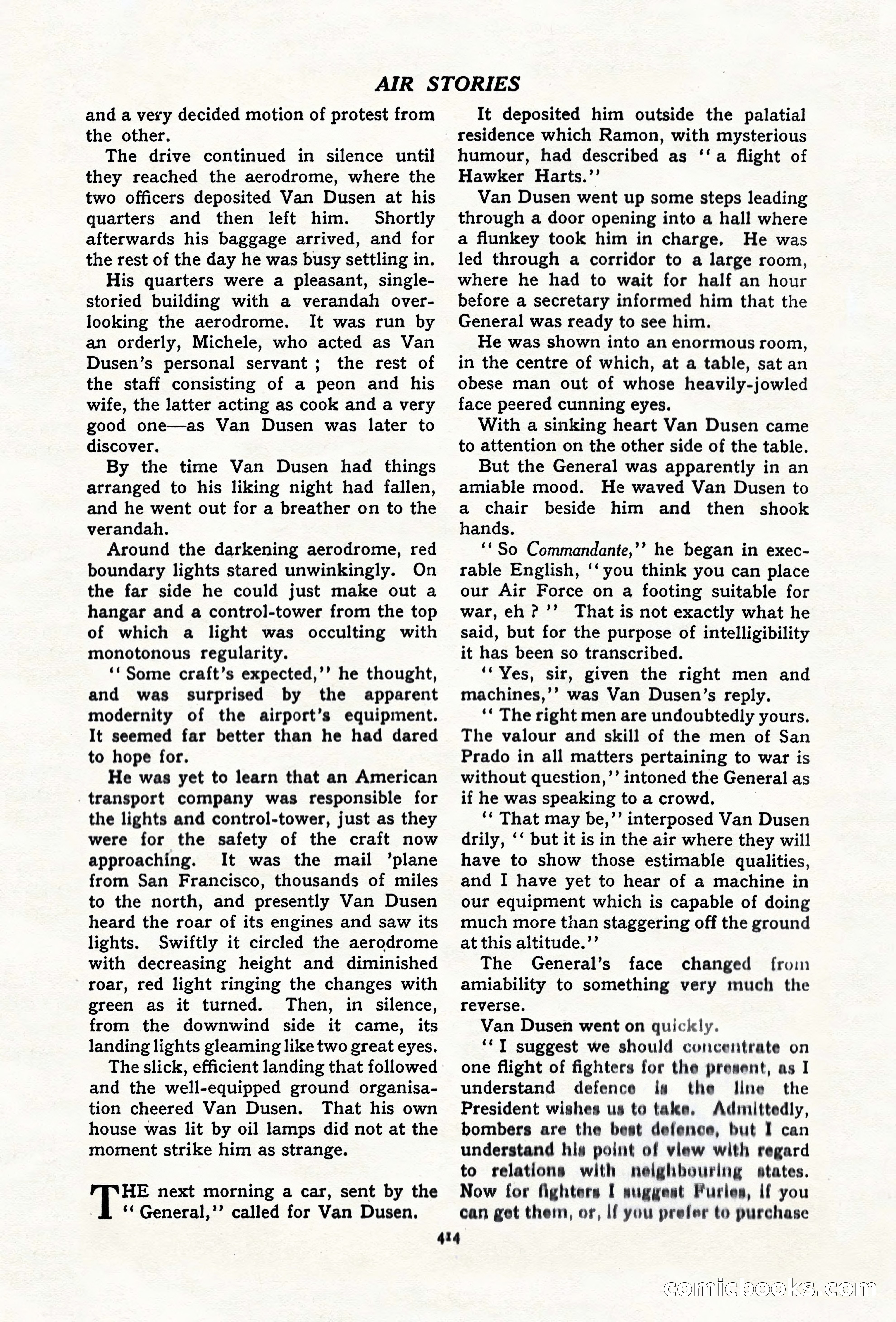 Air Stories, November 1937 — page 36 of 100