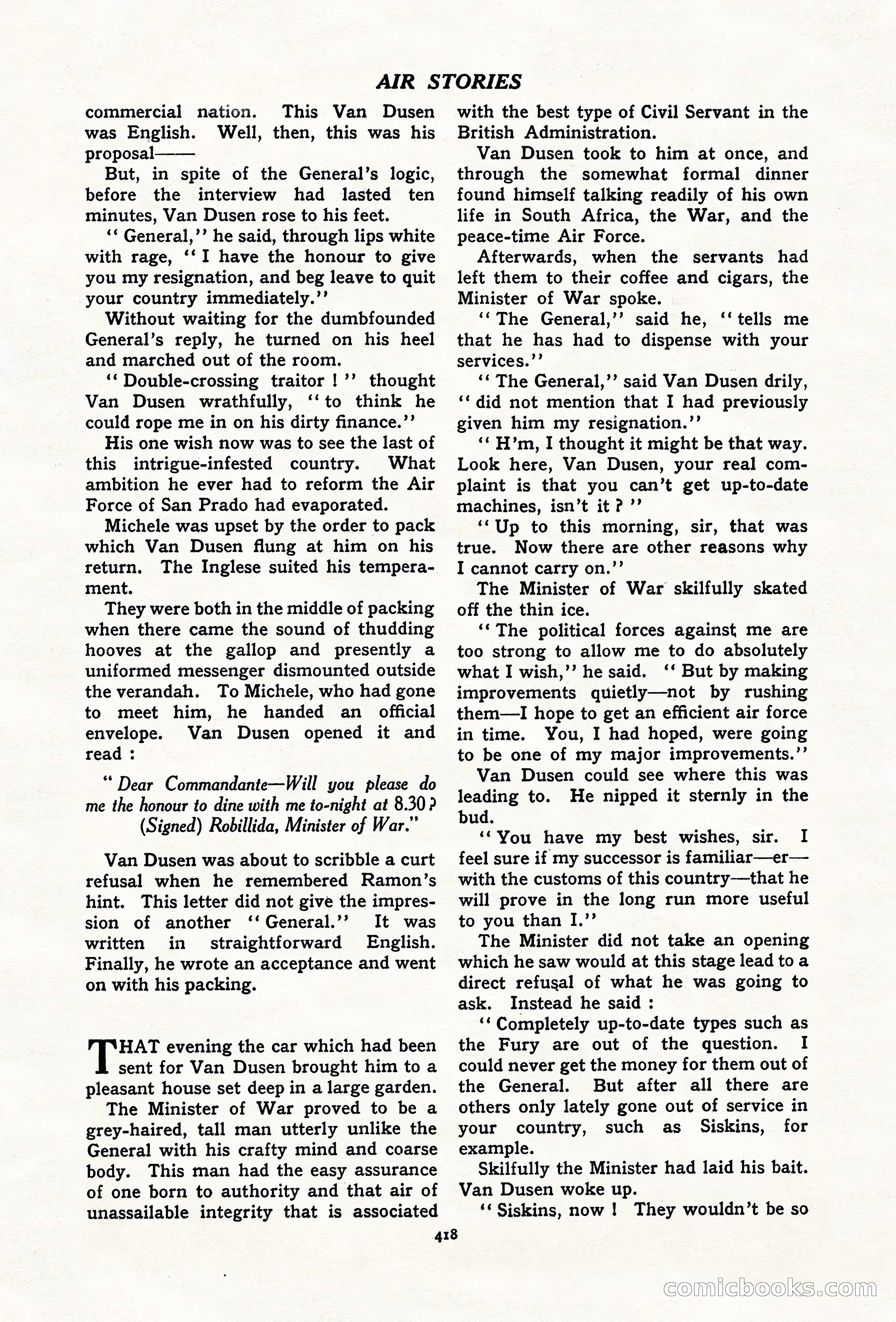 Air Stories, November 1937 — page 40 of 100