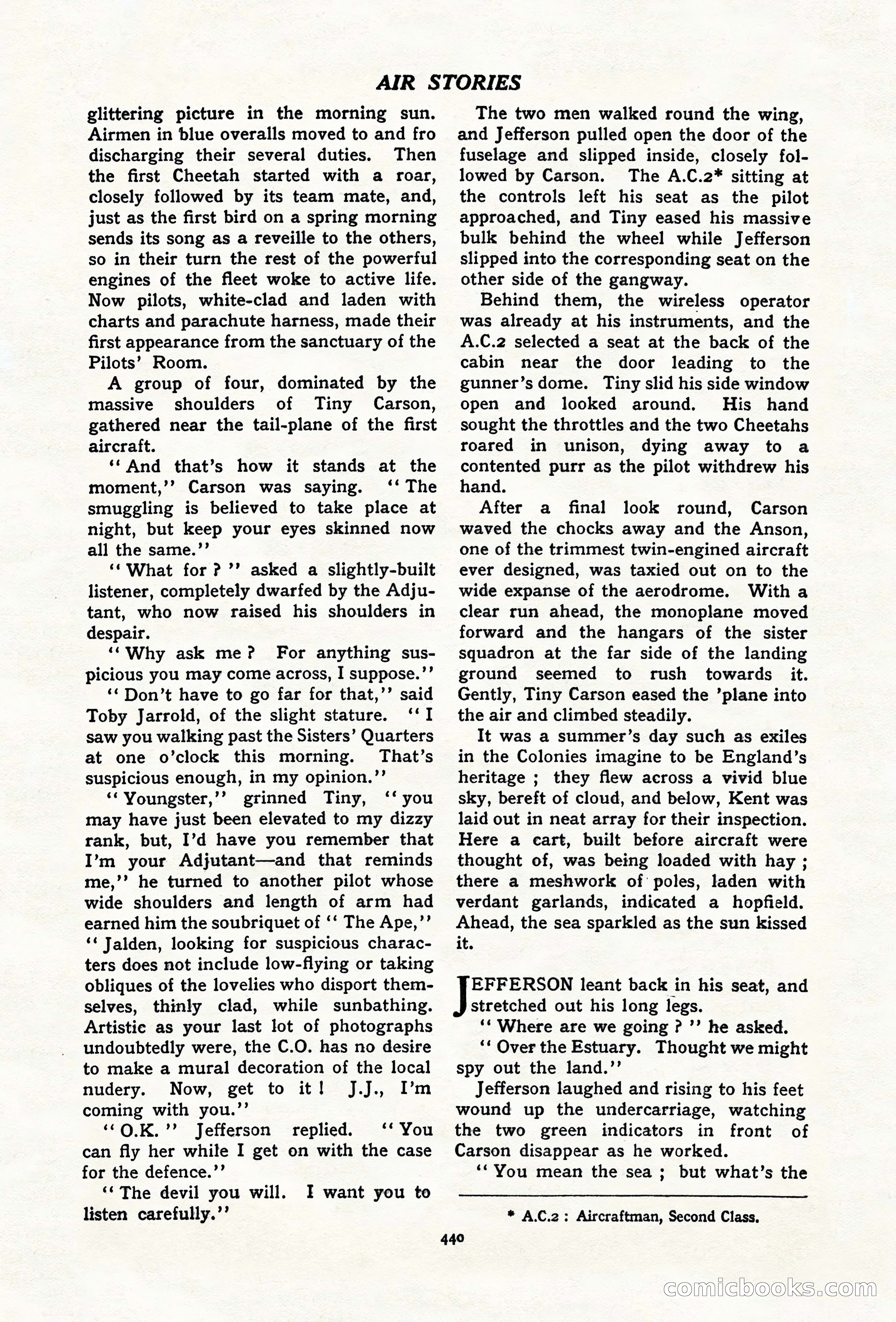 Air Stories, November 1937 — page 62 of 100