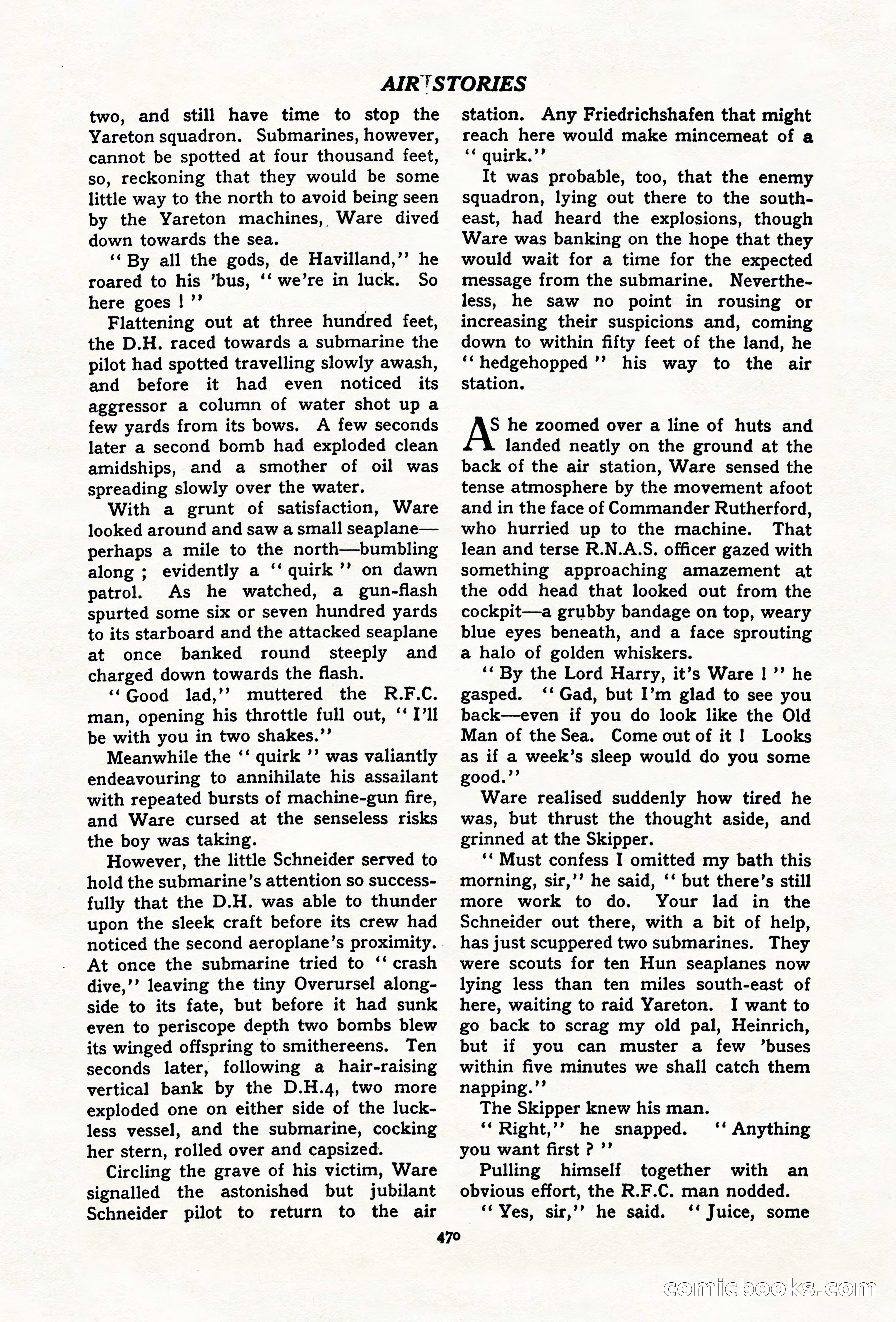 Air Stories, November 1937 — page 92 of 100