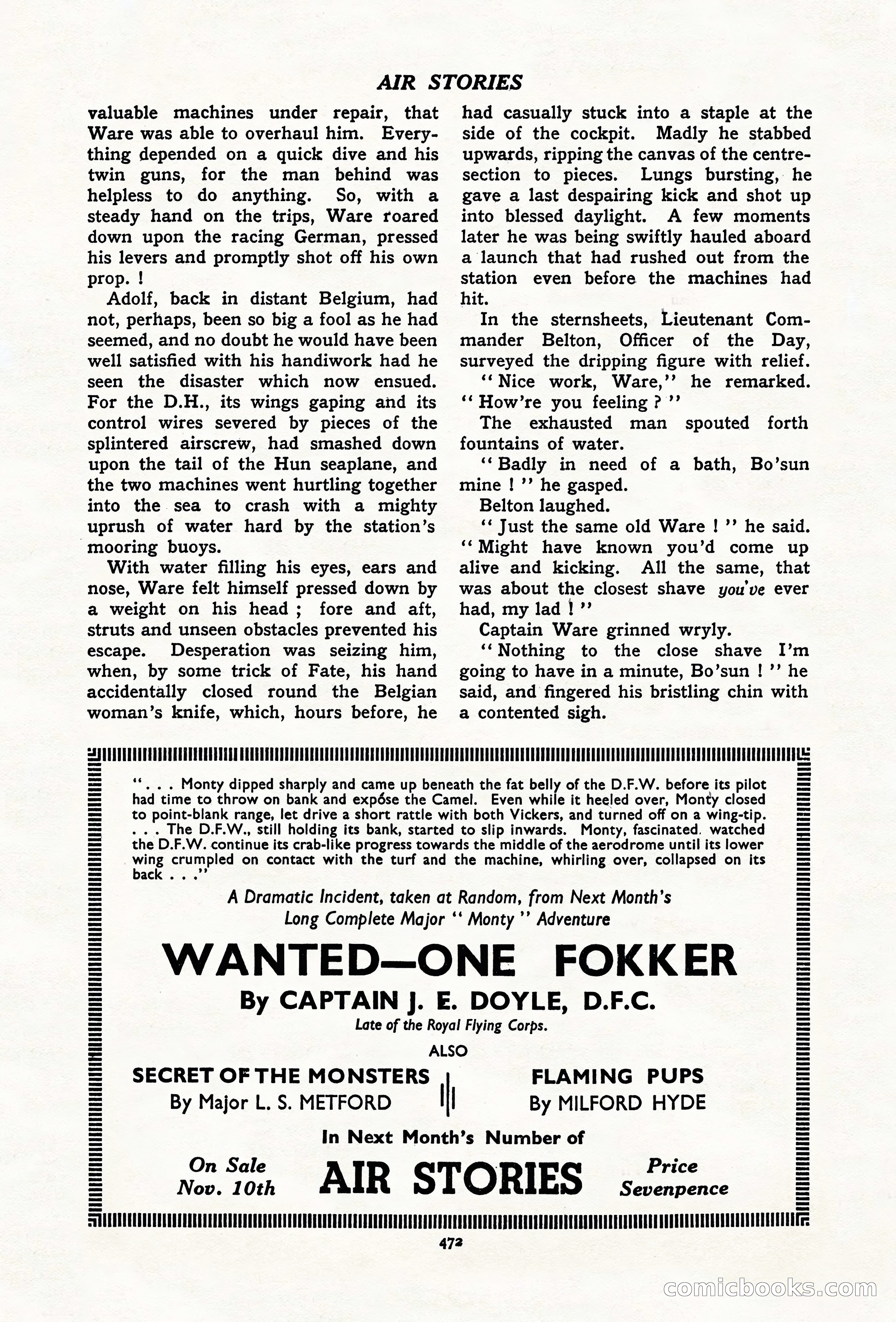 Air Stories, November 1937 — page 94 of 100