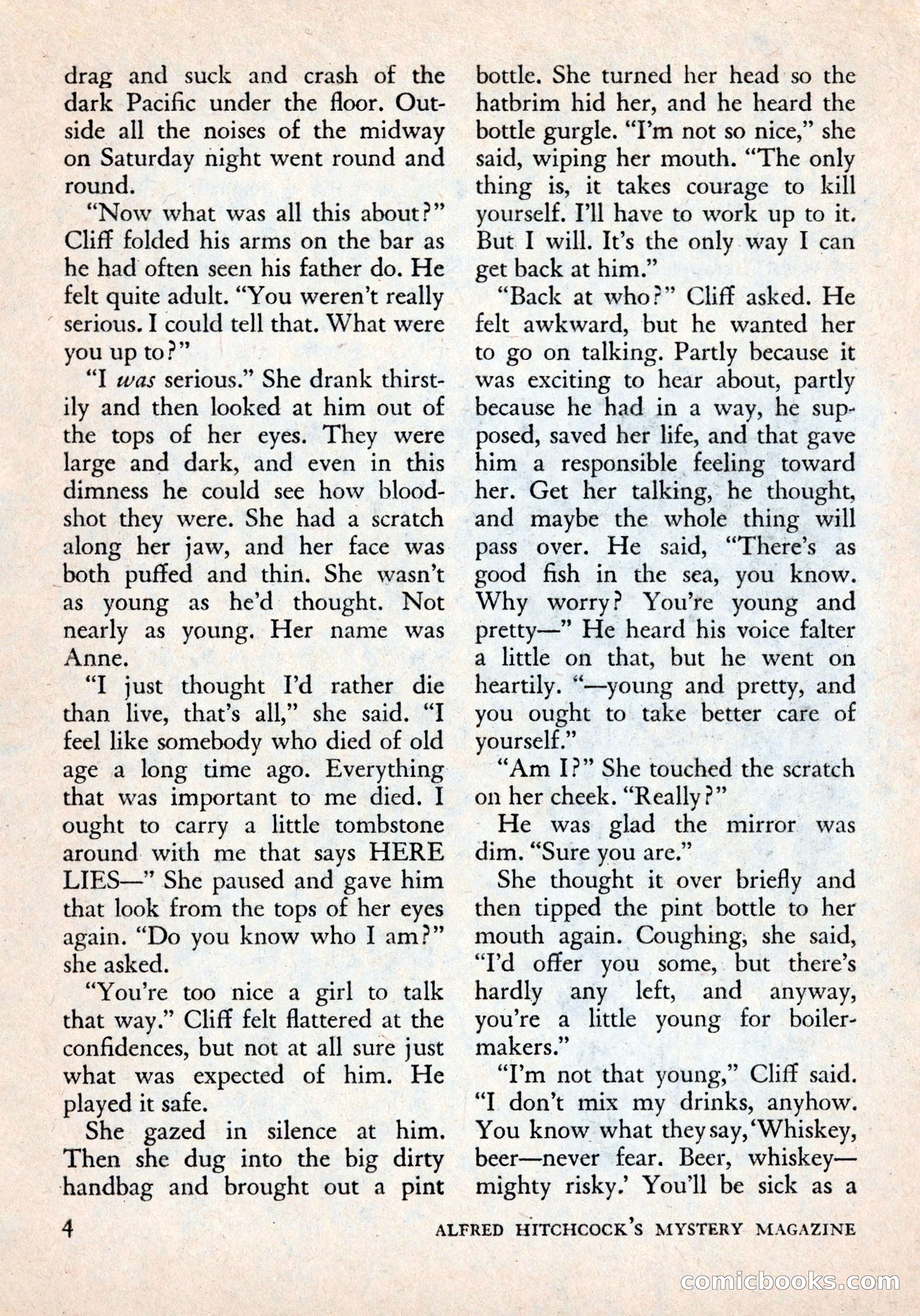 Alfred Hitchcock's Mystery Magazine, December 1956 — page 6 of 148