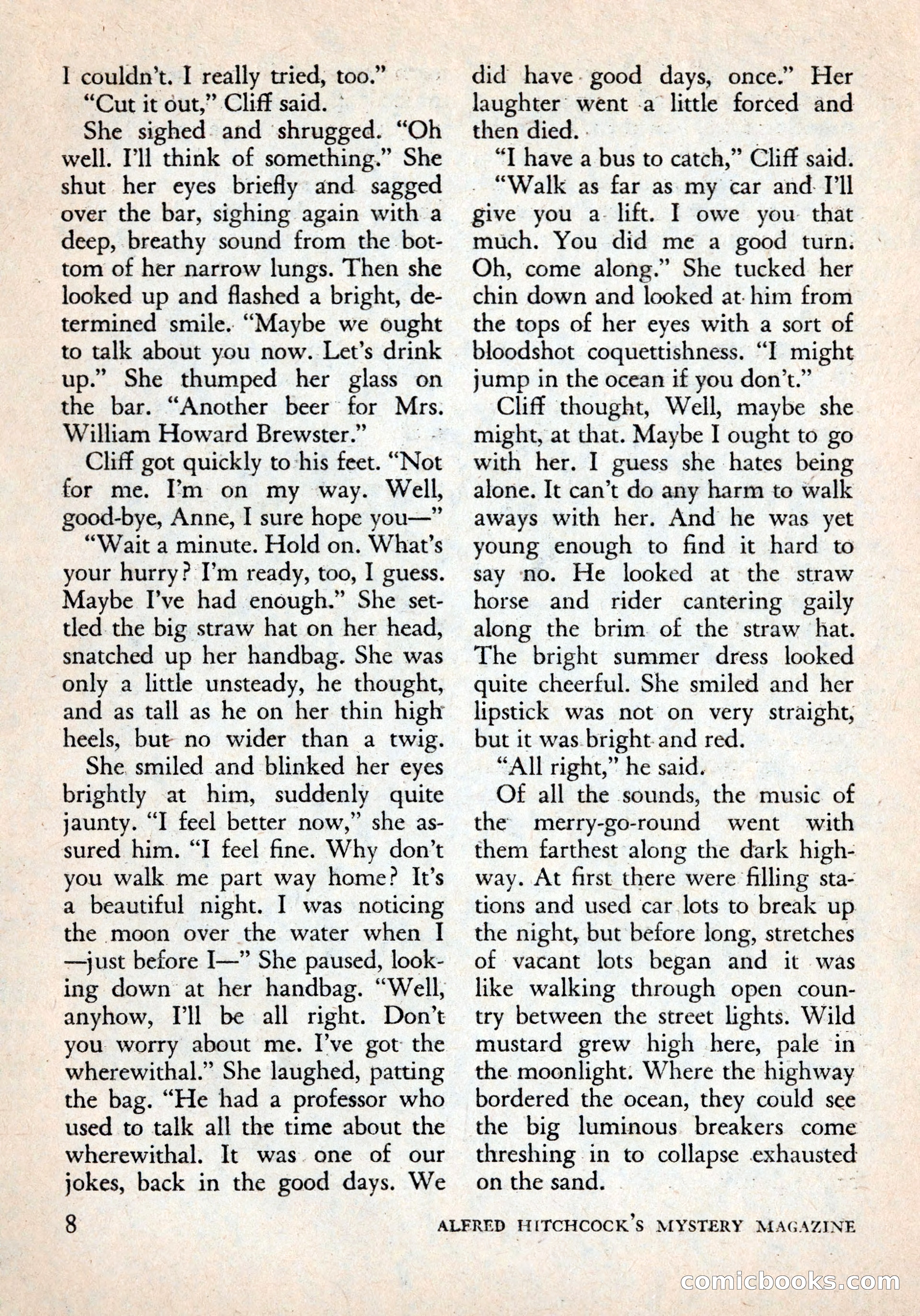 Alfred Hitchcock's Mystery Magazine, December 1956 — page 10 of 148