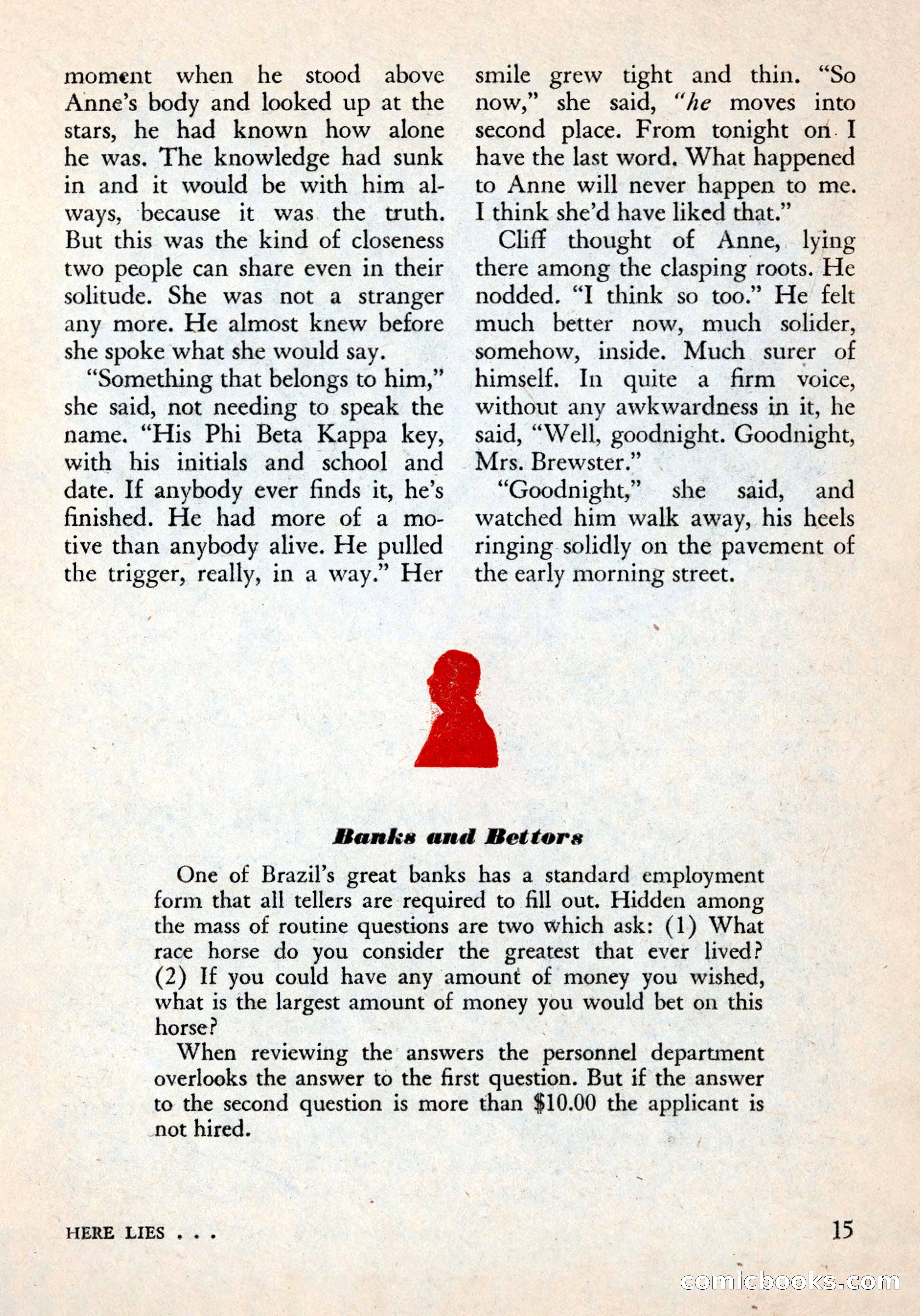 Alfred Hitchcock's Mystery Magazine, December 1956 — page 17 of 148