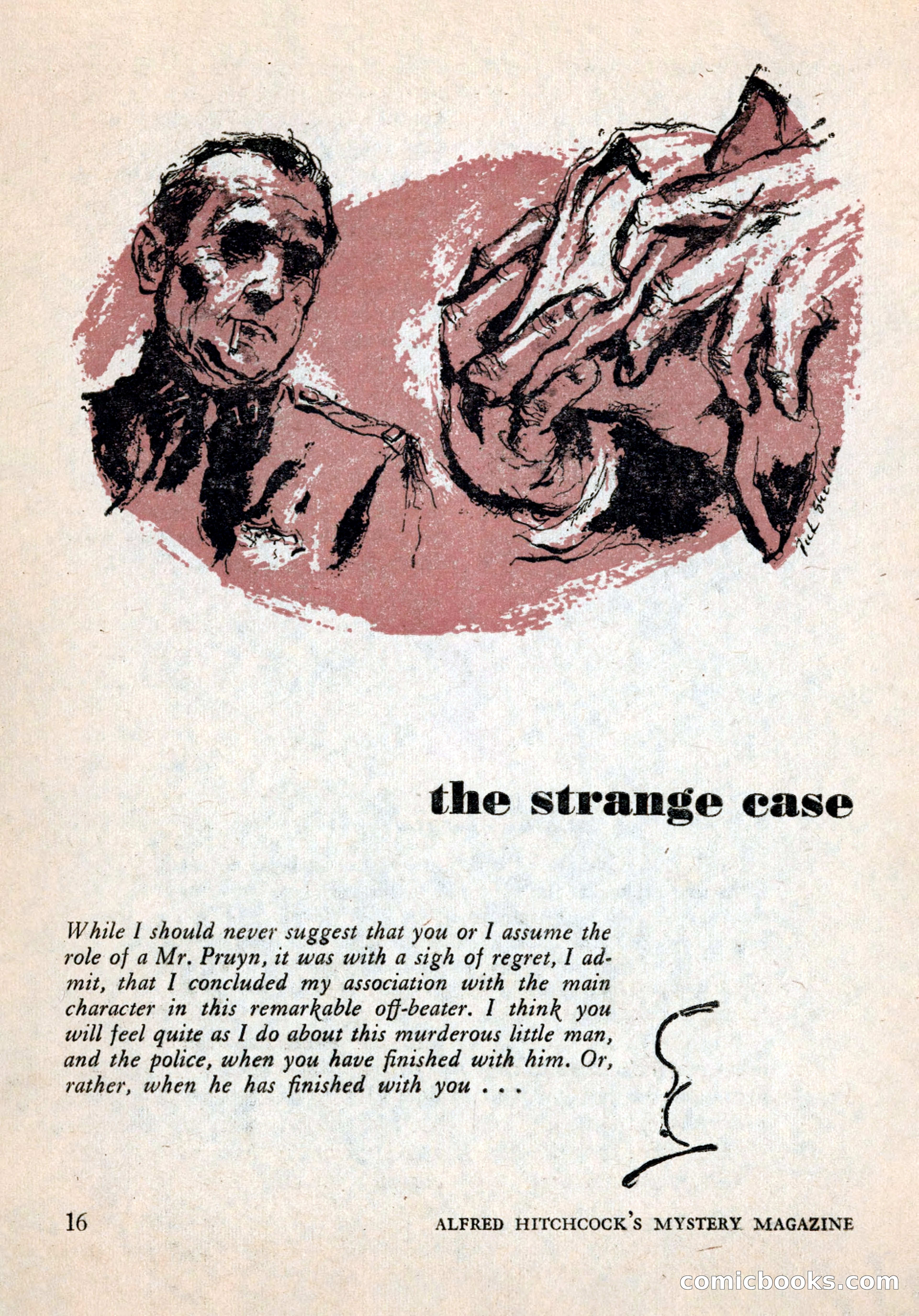 Alfred Hitchcock's Mystery Magazine, December 1956 — page 18 of 148