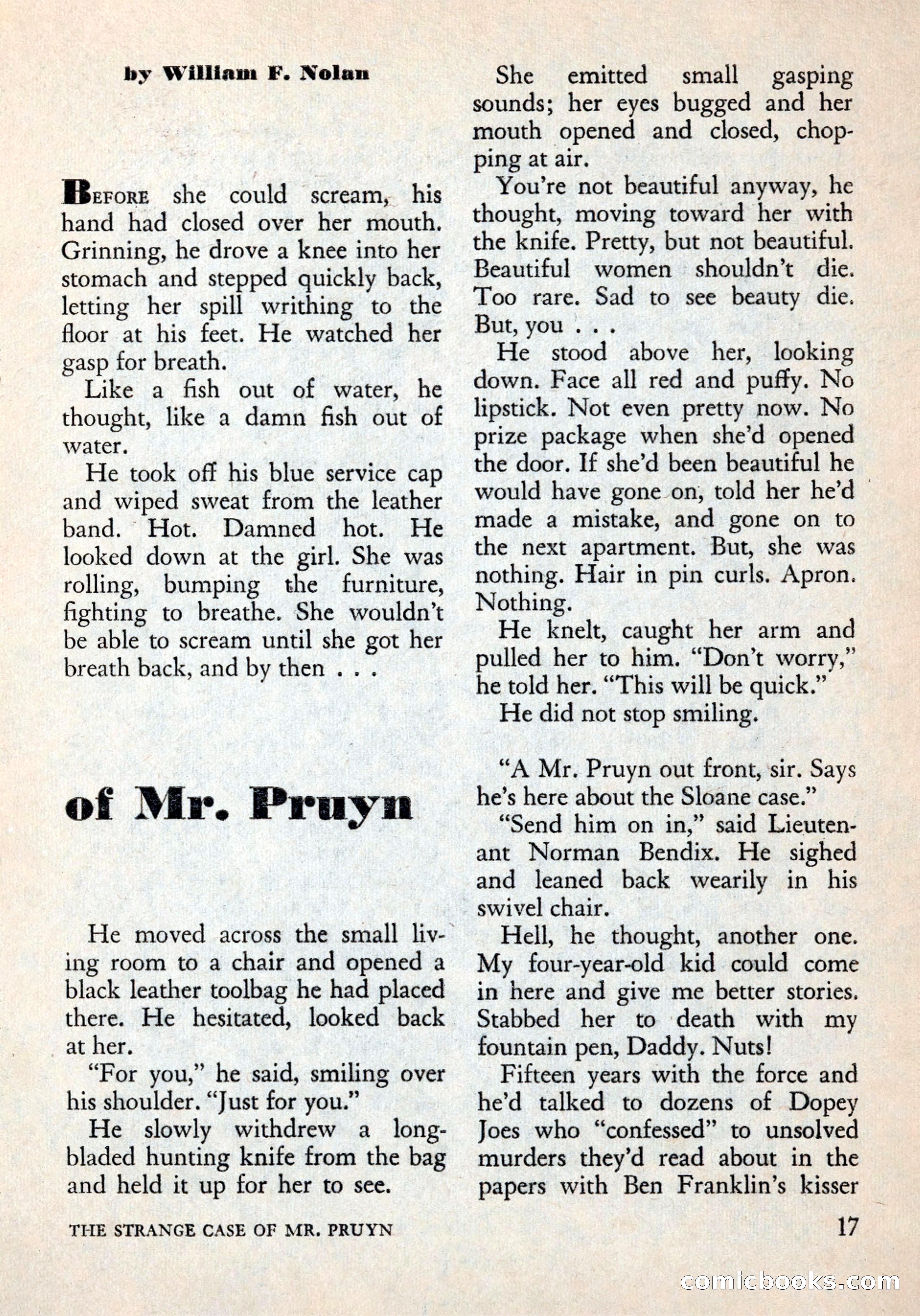 Alfred Hitchcock's Mystery Magazine, December 1956 — page 19 of 148