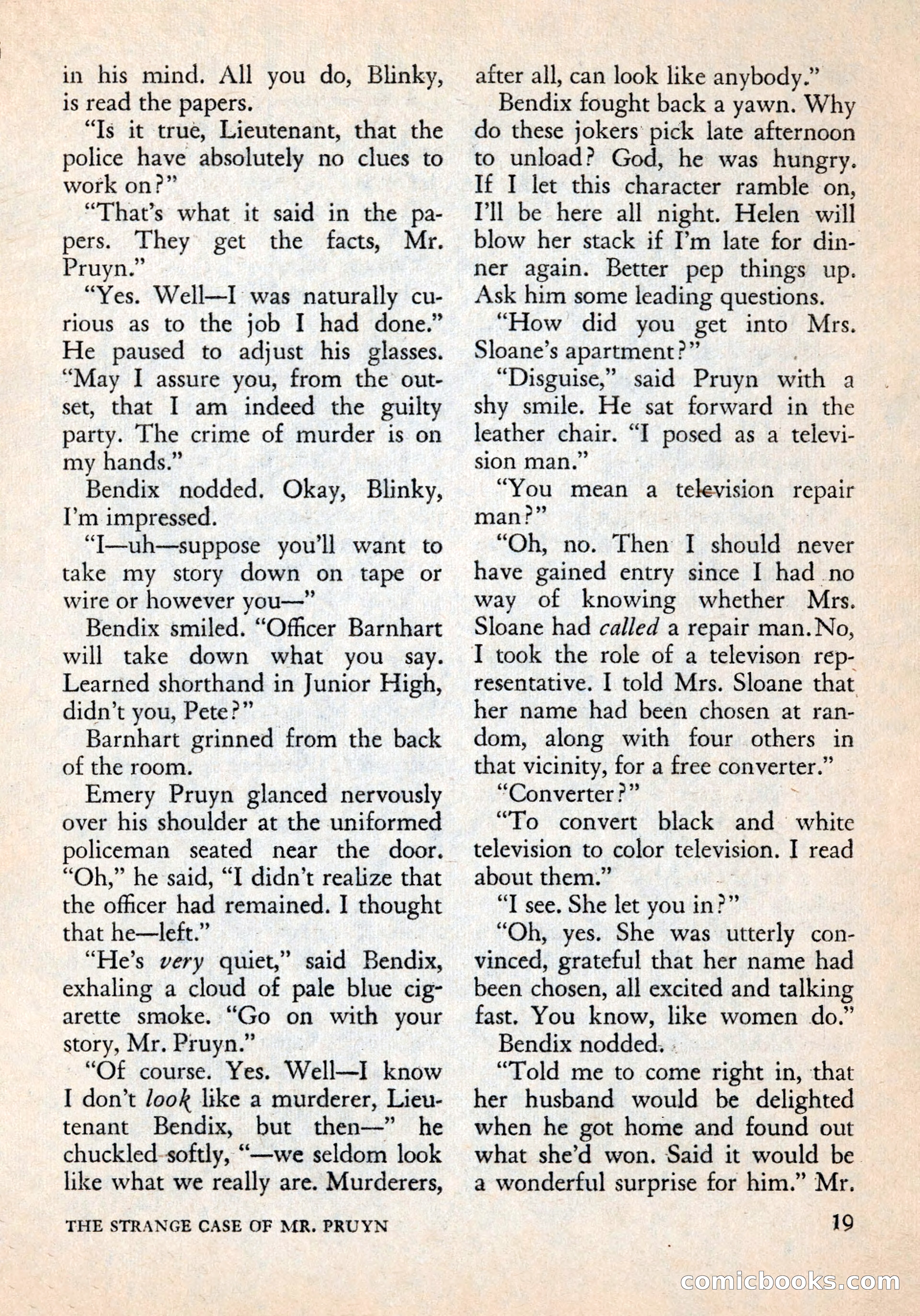 Alfred Hitchcock's Mystery Magazine, December 1956 — page 21 of 148