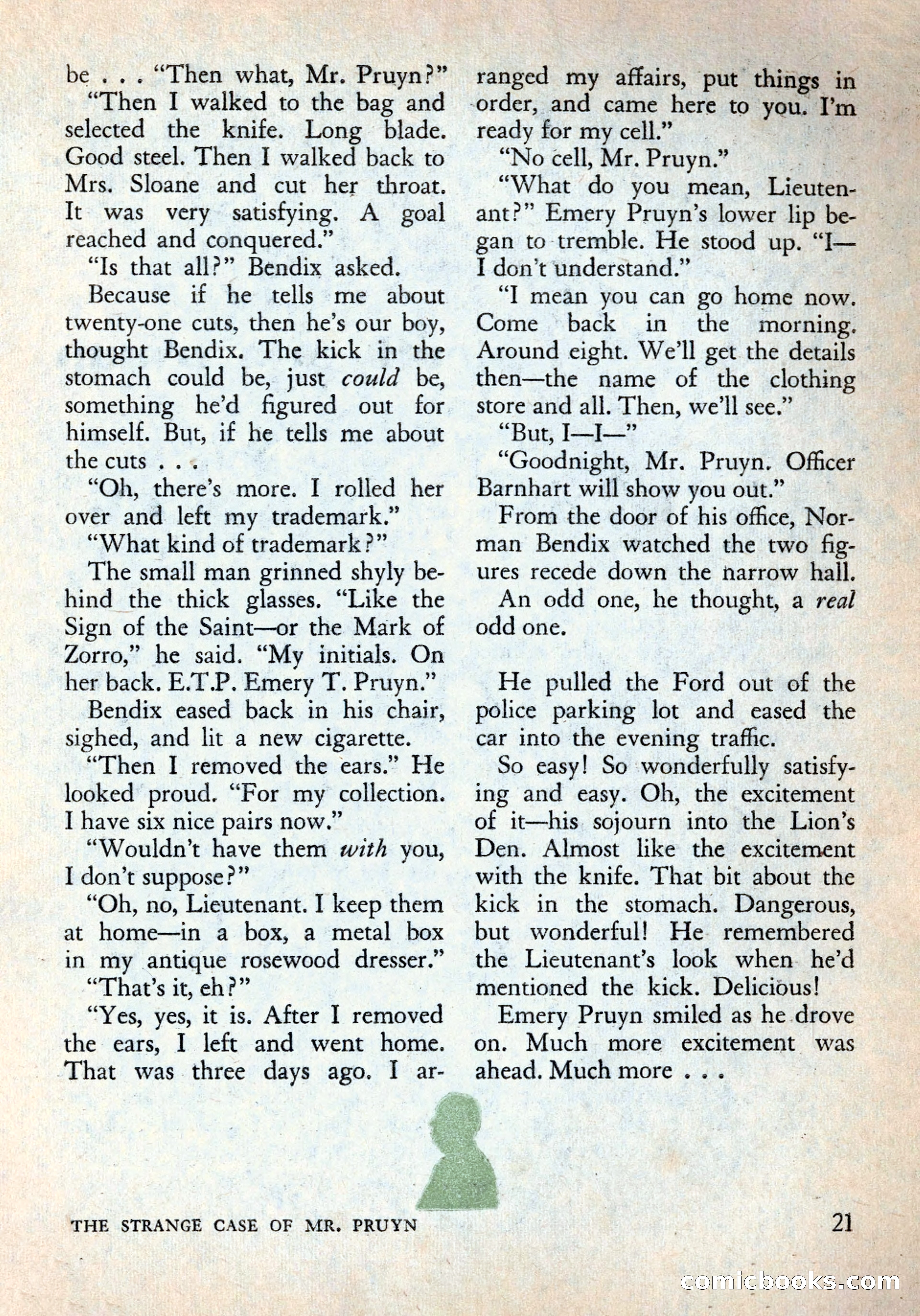 Alfred Hitchcock's Mystery Magazine, December 1956 — page 23 of 148