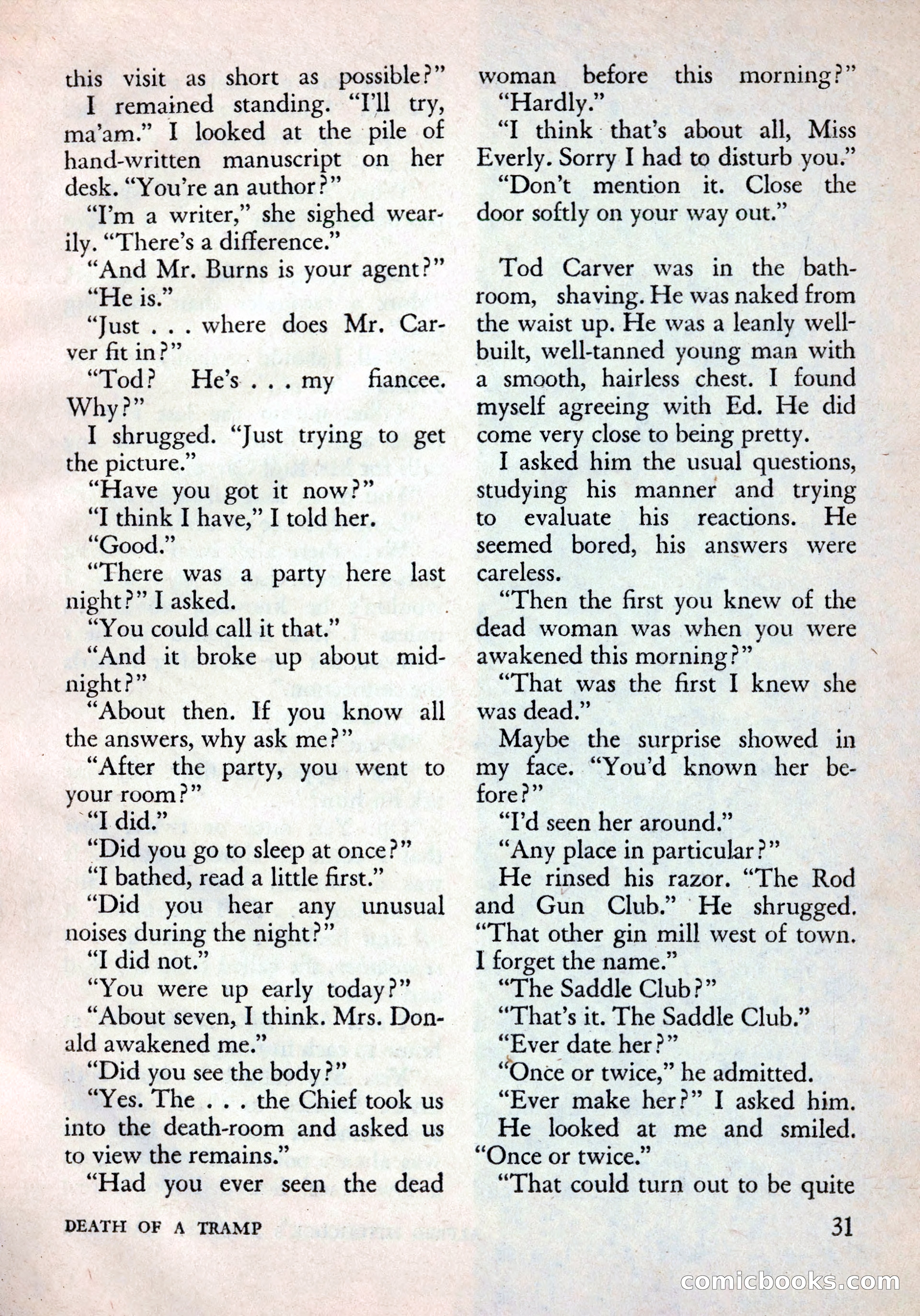 Alfred Hitchcock's Mystery Magazine, December 1956 — page 33 of 148