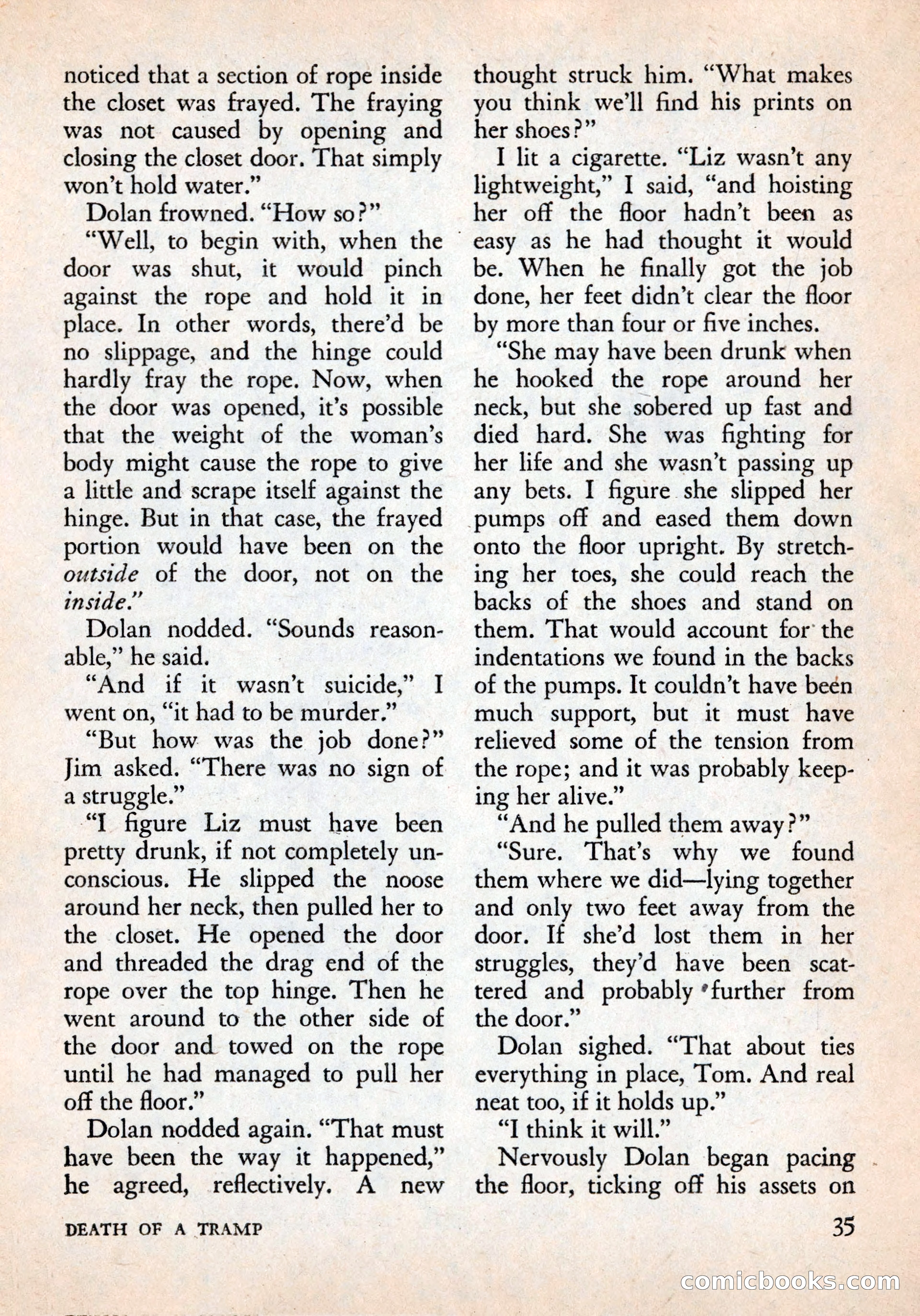 Alfred Hitchcock's Mystery Magazine, December 1956 — page 37 of 148