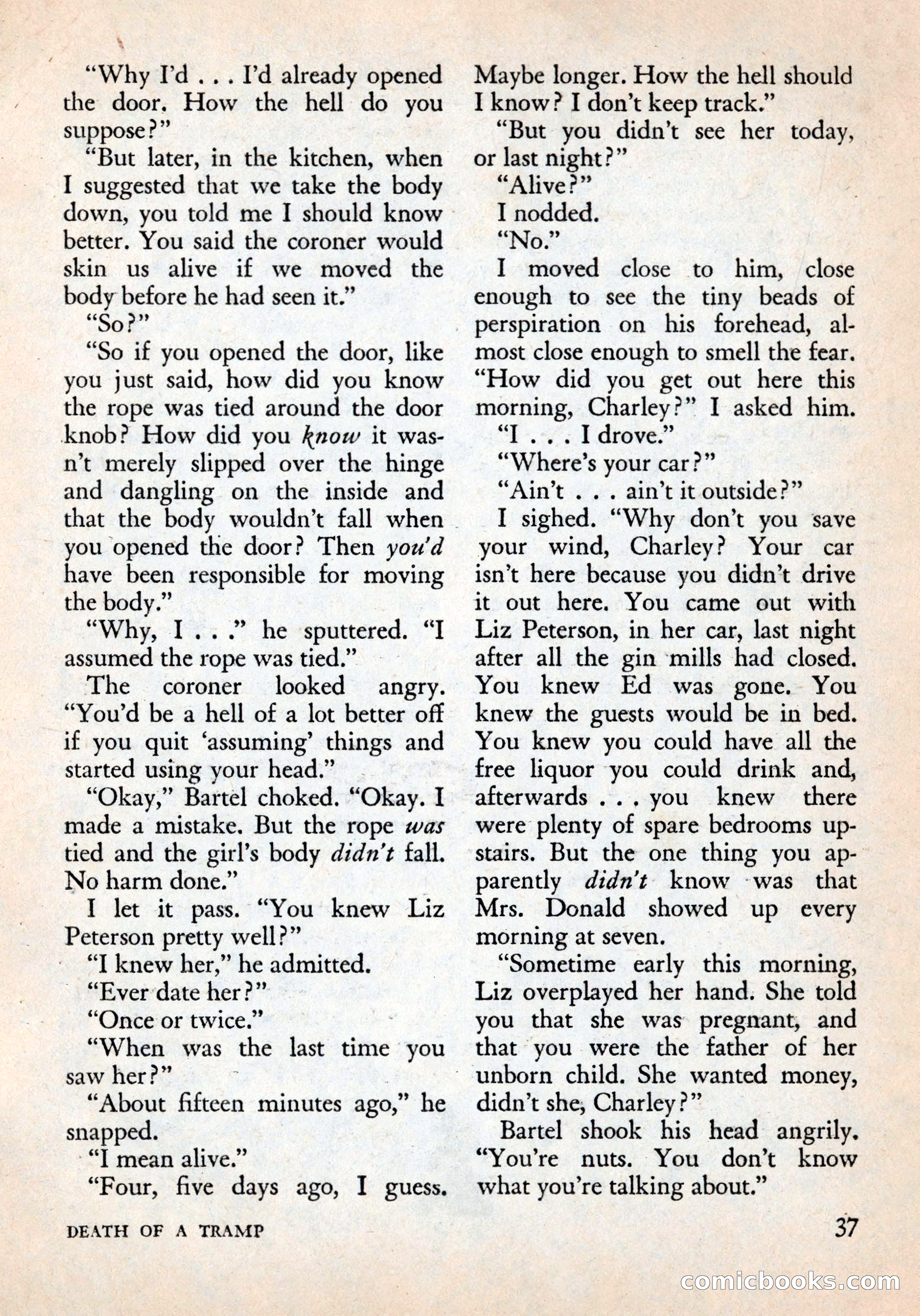 Alfred Hitchcock's Mystery Magazine, December 1956 — page 39 of 148