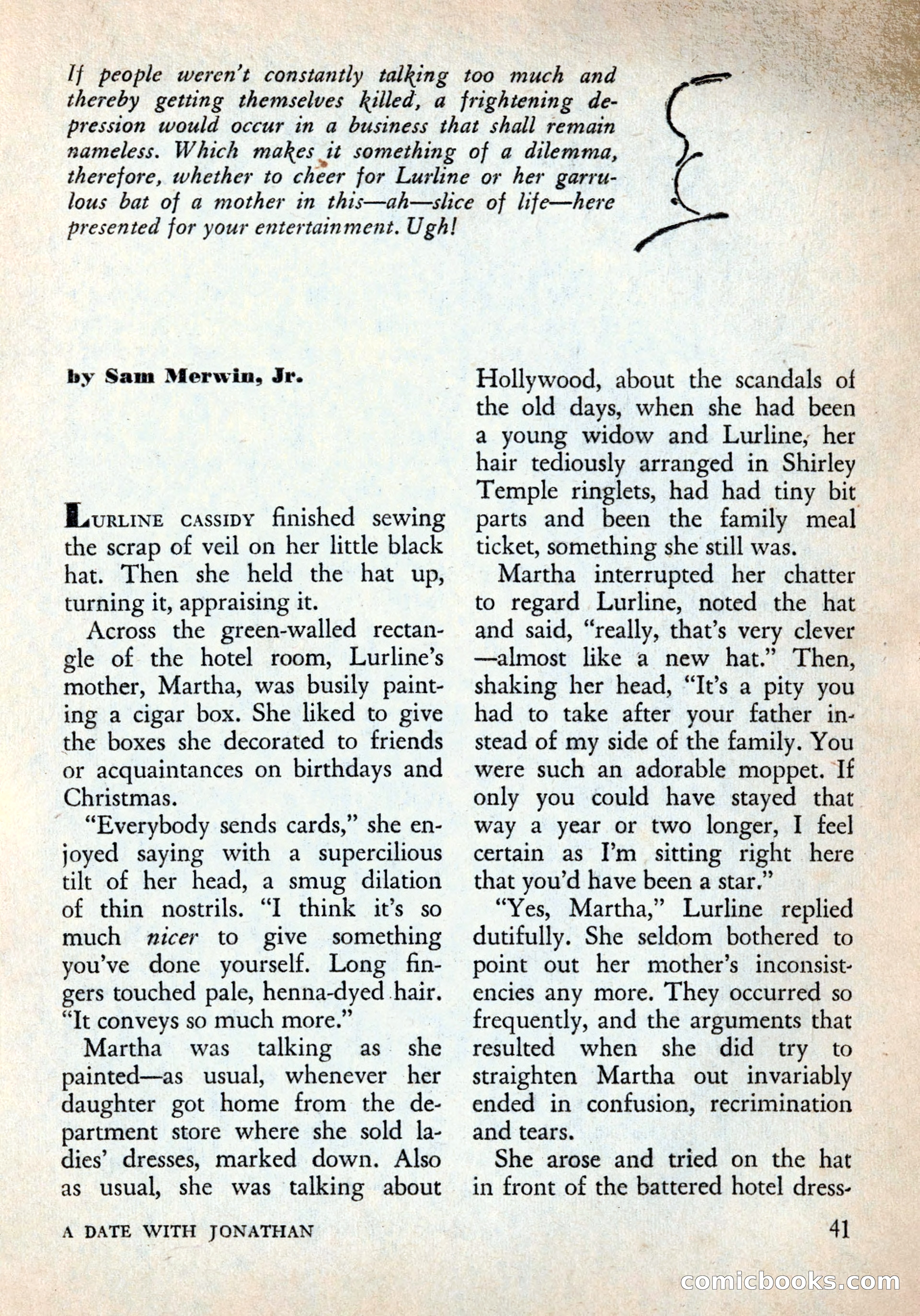 Alfred Hitchcock's Mystery Magazine, December 1956 — page 43 of 148