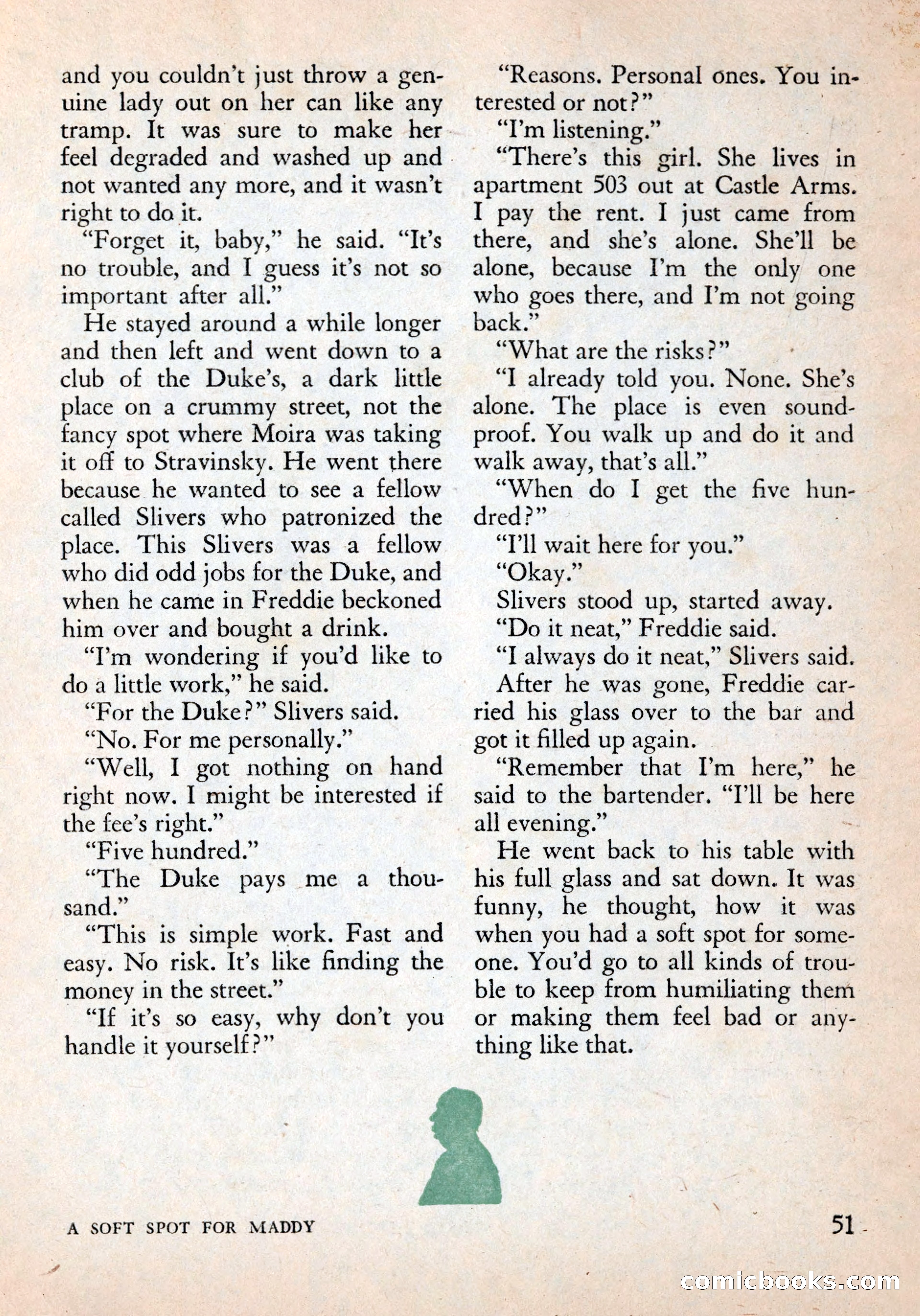 Alfred Hitchcock's Mystery Magazine, December 1956 — page 53 of 148
