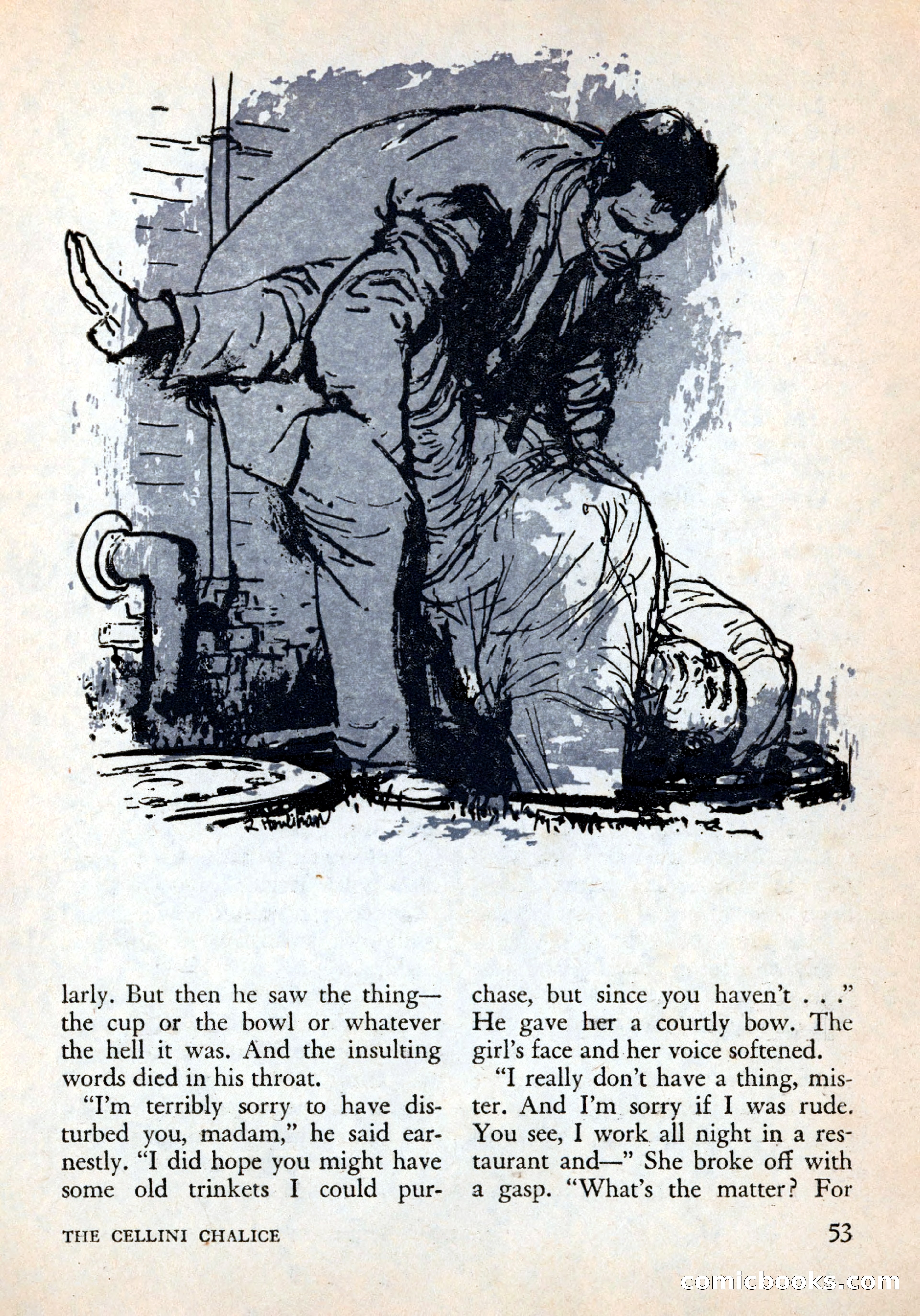 Alfred Hitchcock's Mystery Magazine, December 1956 — page 55 of 148