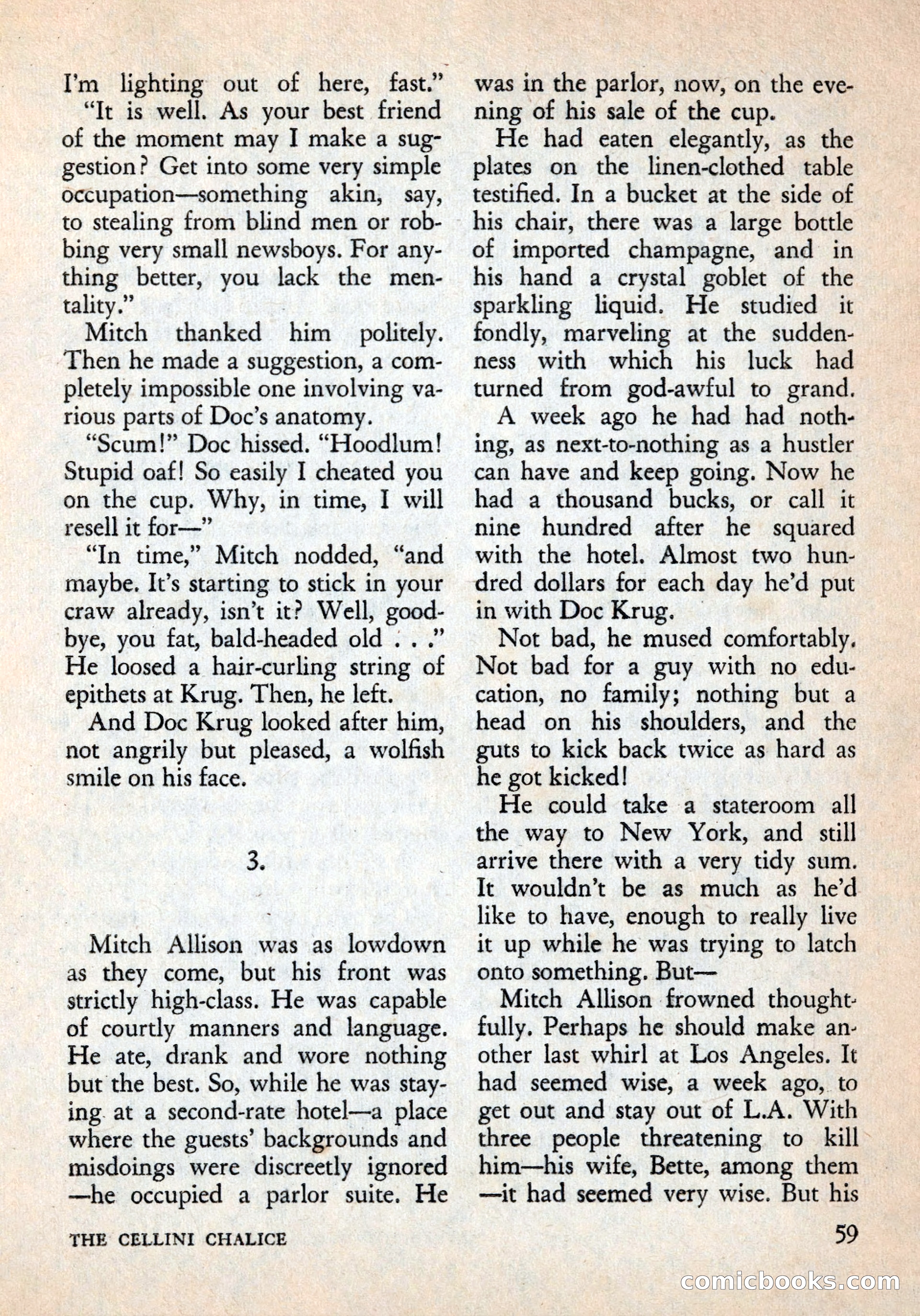 Alfred Hitchcock's Mystery Magazine, December 1956 — page 61 of 148