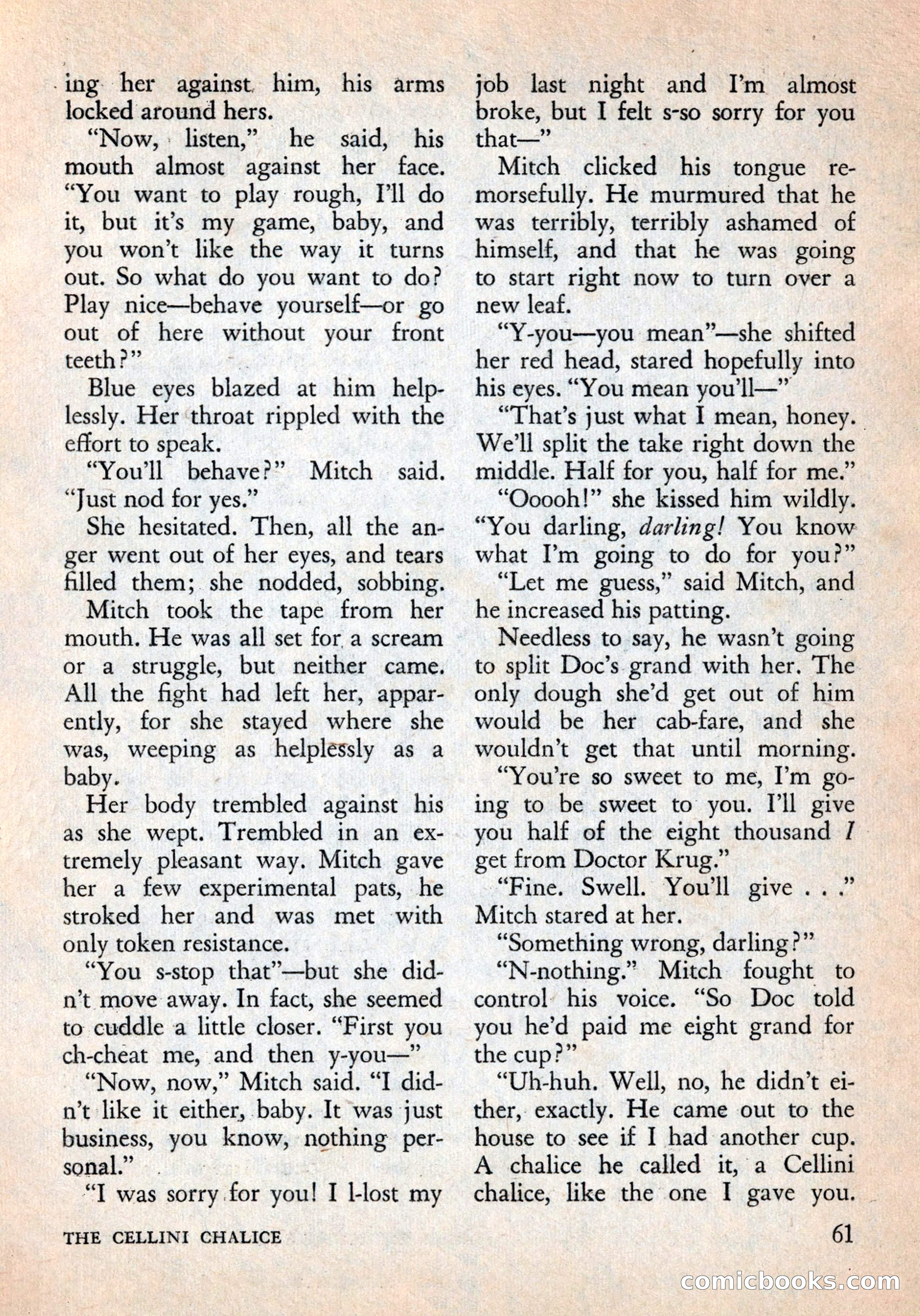 Alfred Hitchcock's Mystery Magazine, December 1956 — page 63 of 148