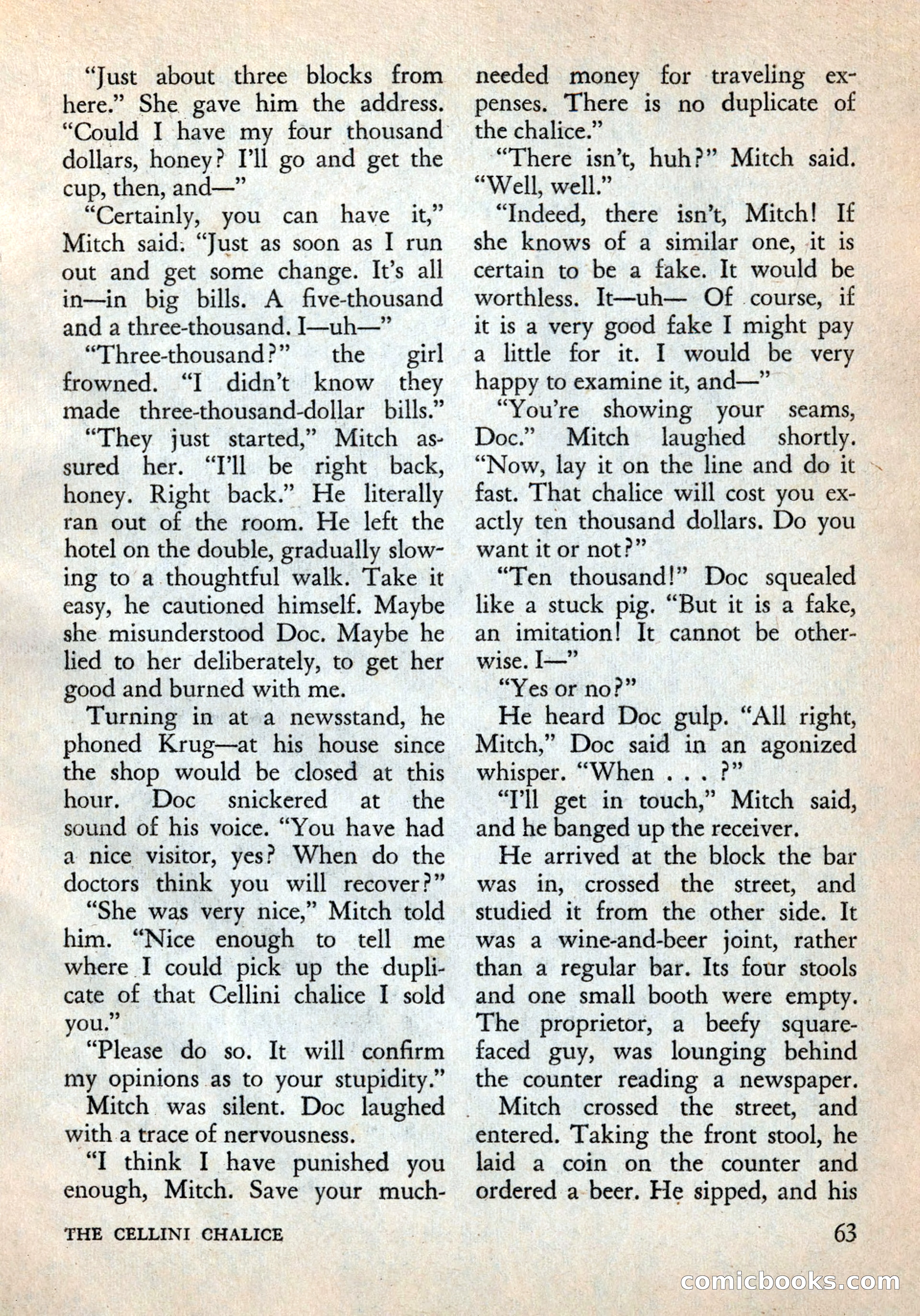 Alfred Hitchcock's Mystery Magazine, December 1956 — page 65 of 148