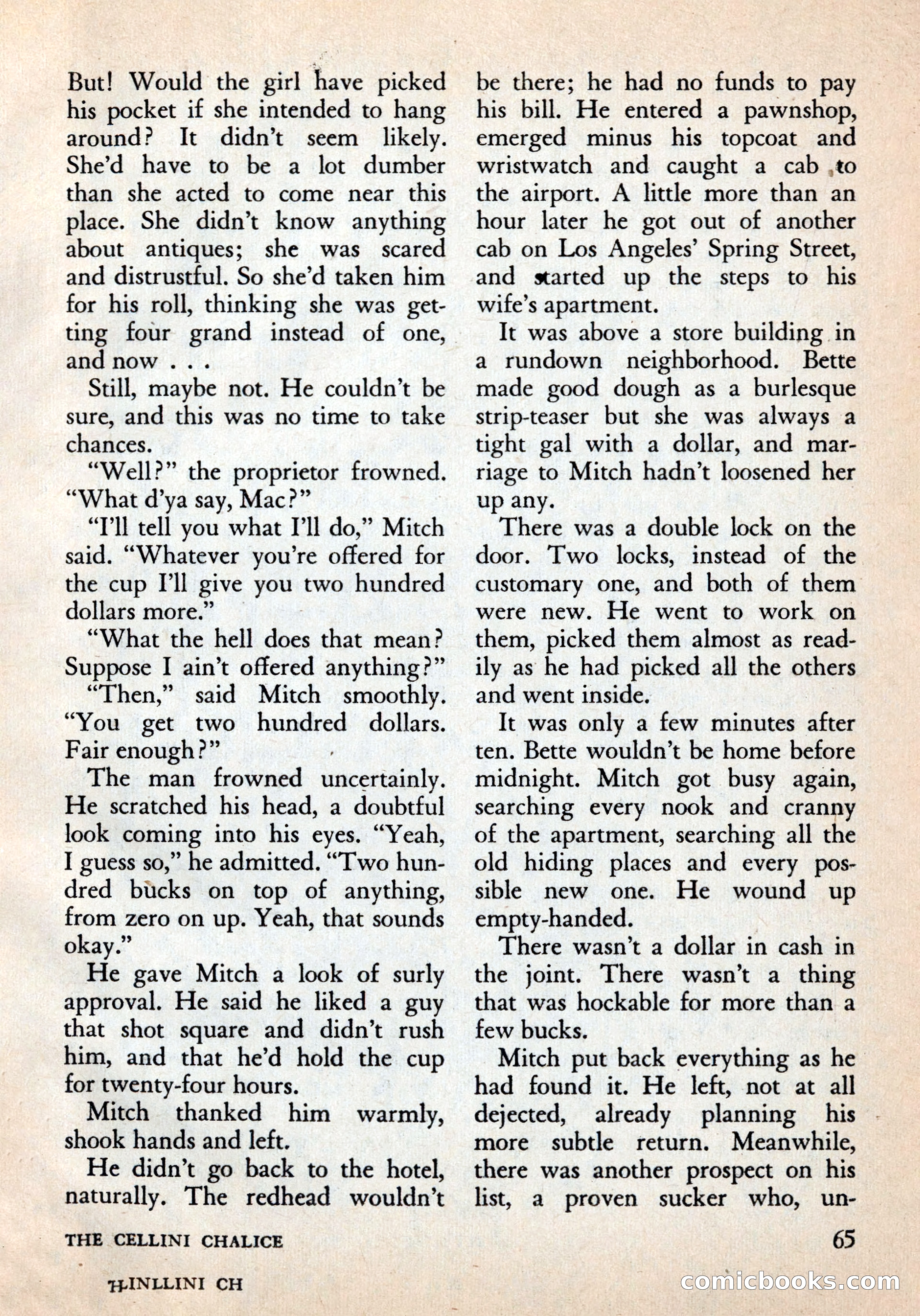 Alfred Hitchcock's Mystery Magazine, December 1956 — page 67 of 148