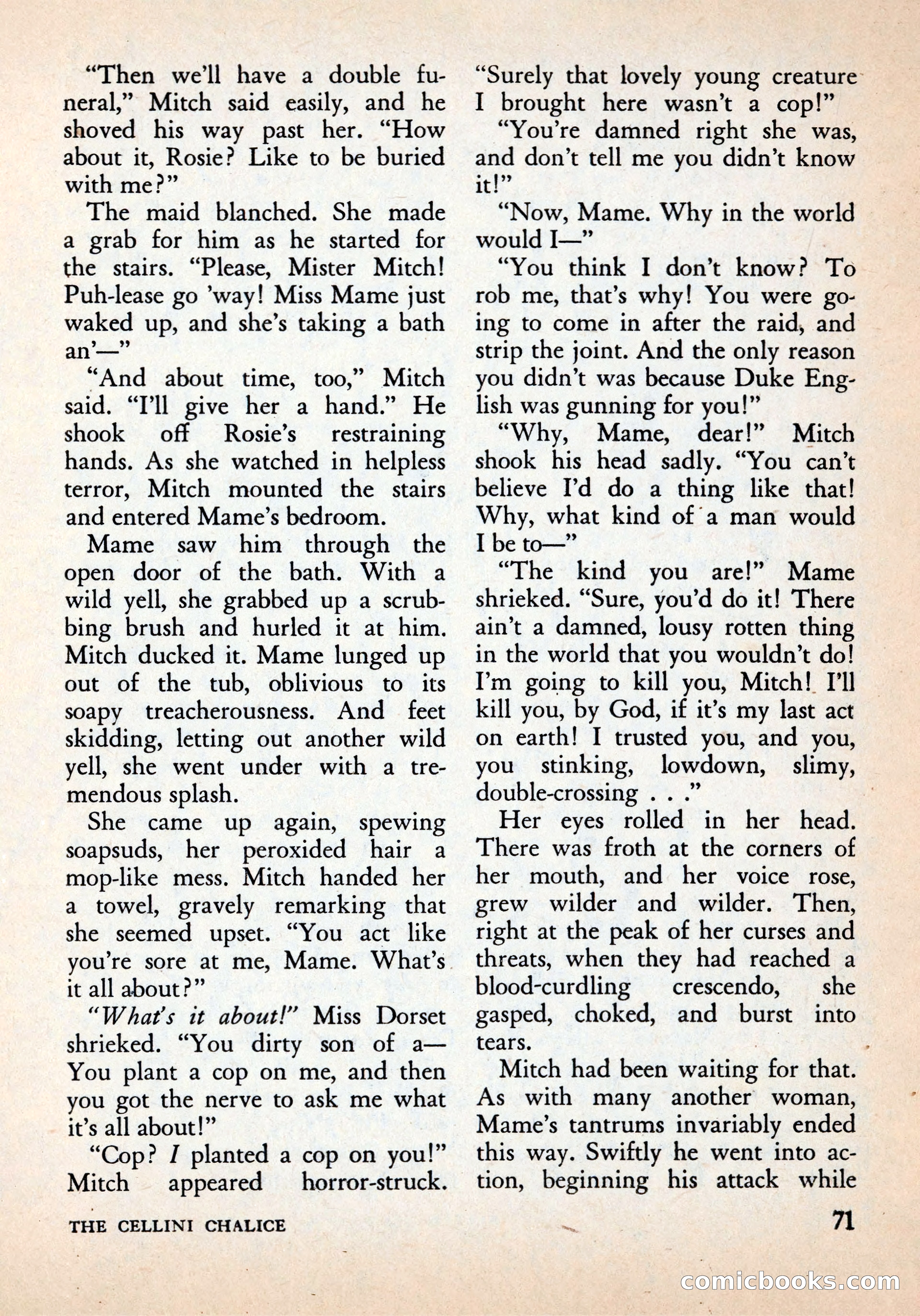 Alfred Hitchcock's Mystery Magazine, December 1956 — page 73 of 148