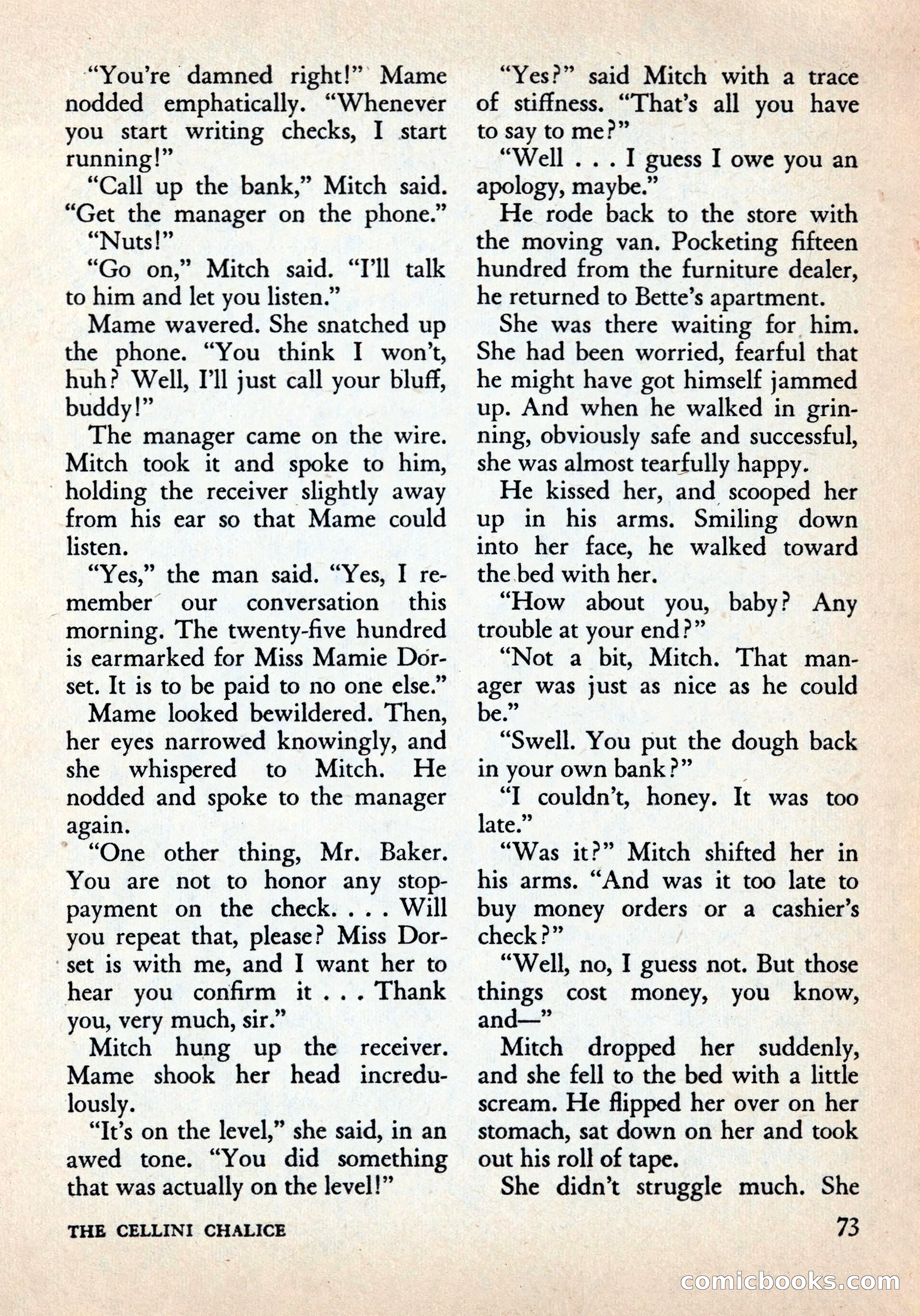 Alfred Hitchcock's Mystery Magazine, December 1956 — page 75 of 148