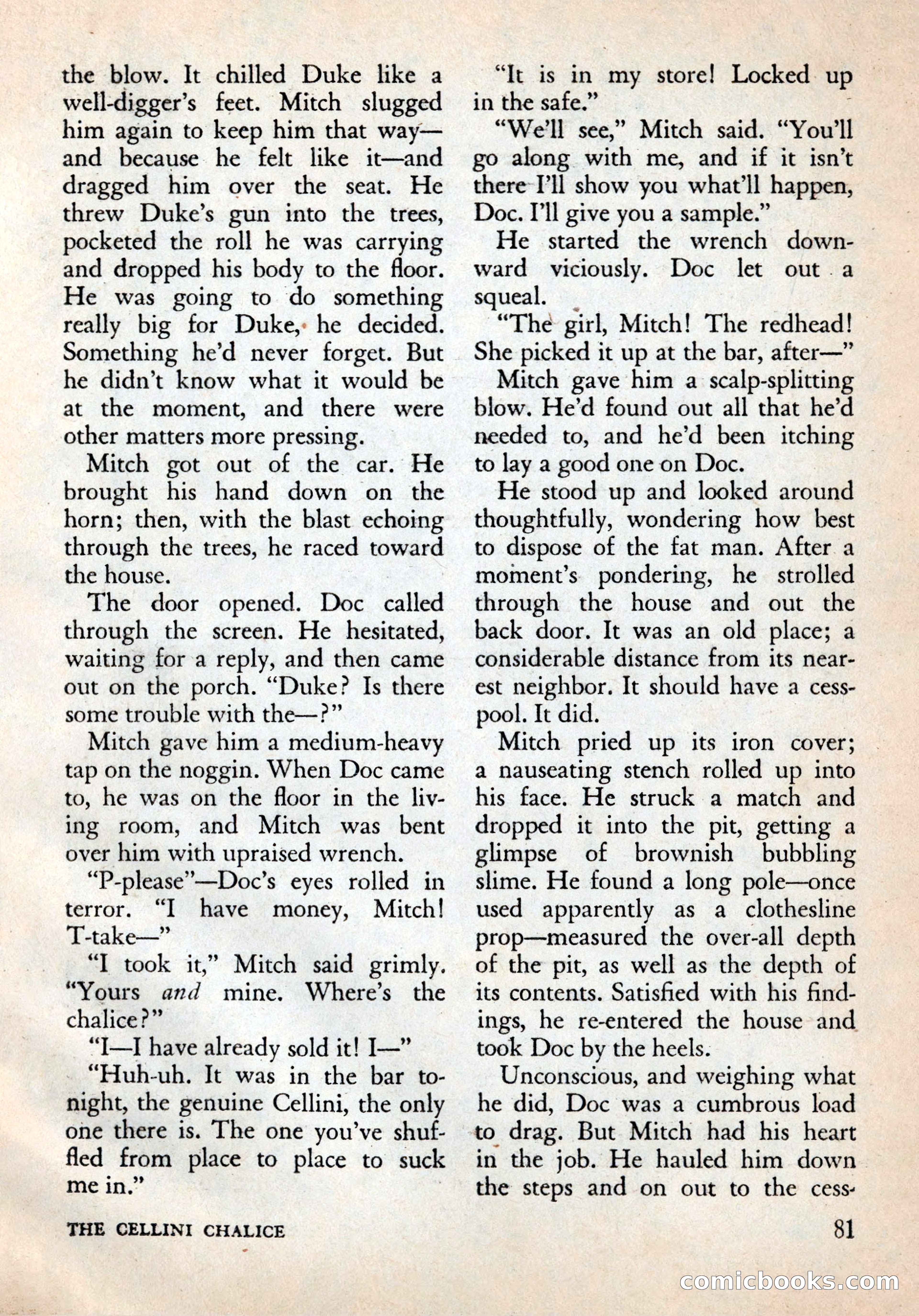 Alfred Hitchcock's Mystery Magazine, December 1956 — page 83 of 148