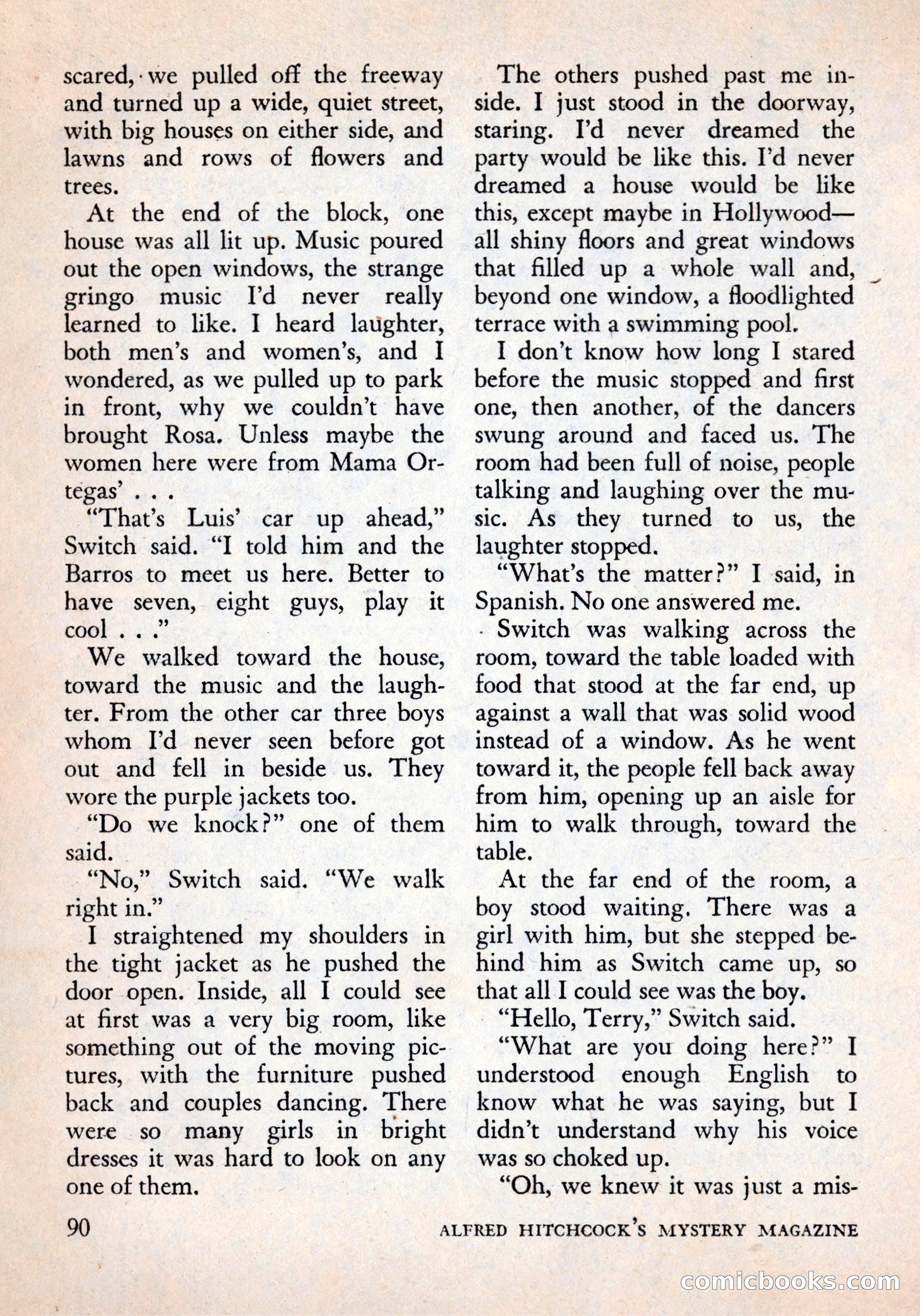 Alfred Hitchcock's Mystery Magazine, December 1956 — page 92 of 148