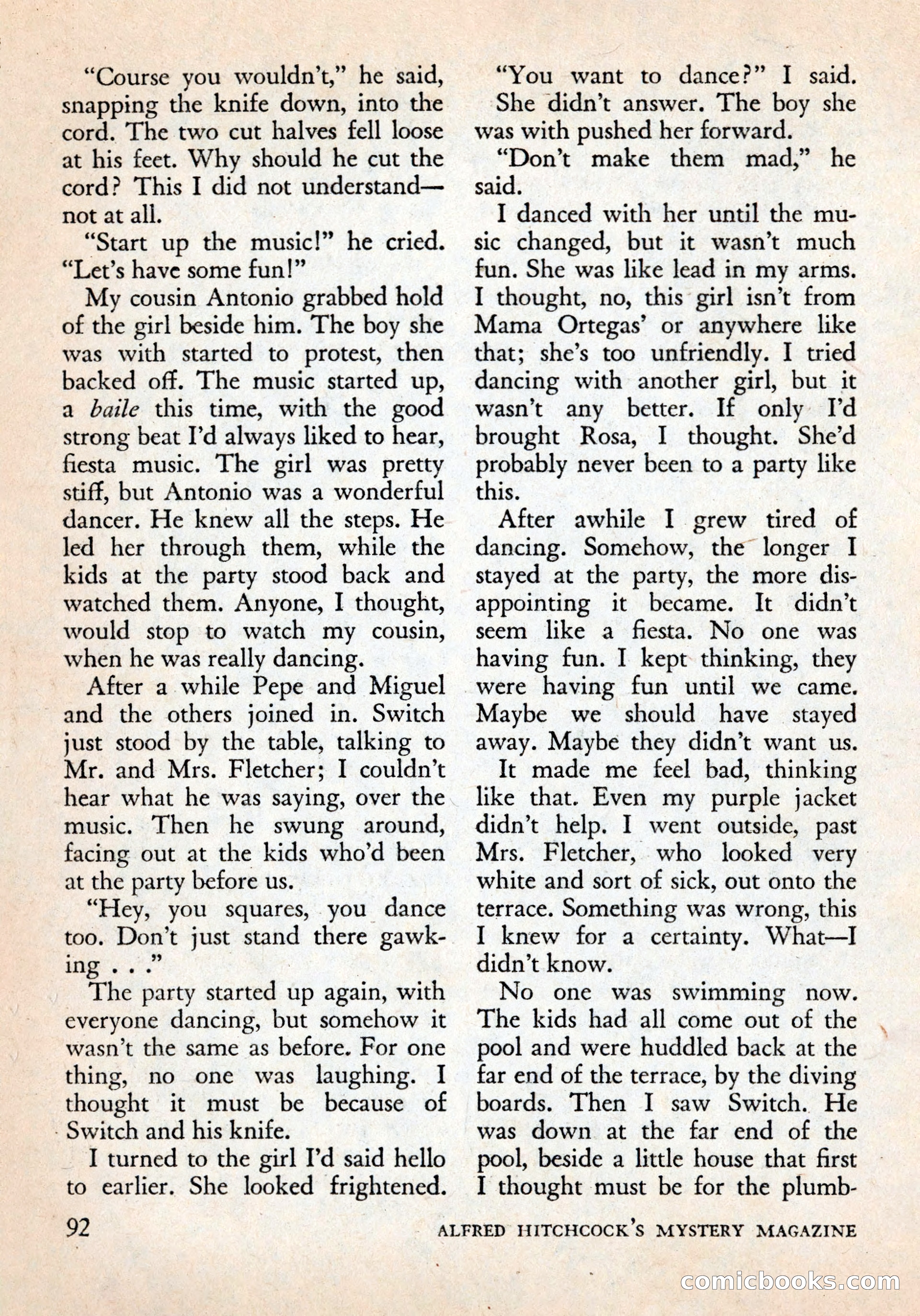 Alfred Hitchcock's Mystery Magazine, December 1956 — page 94 of 148