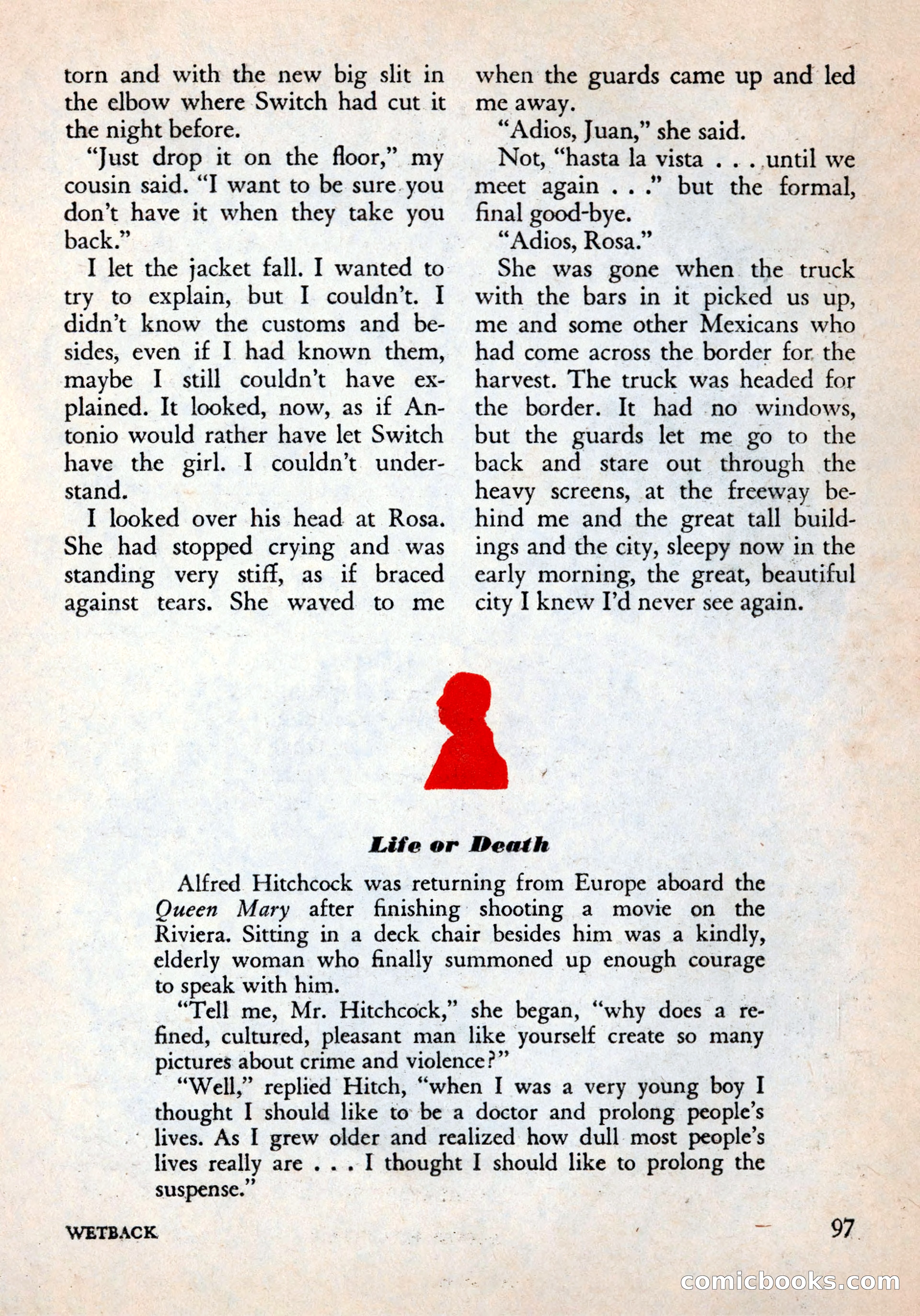 Alfred Hitchcock's Mystery Magazine, December 1956 — page 99 of 148