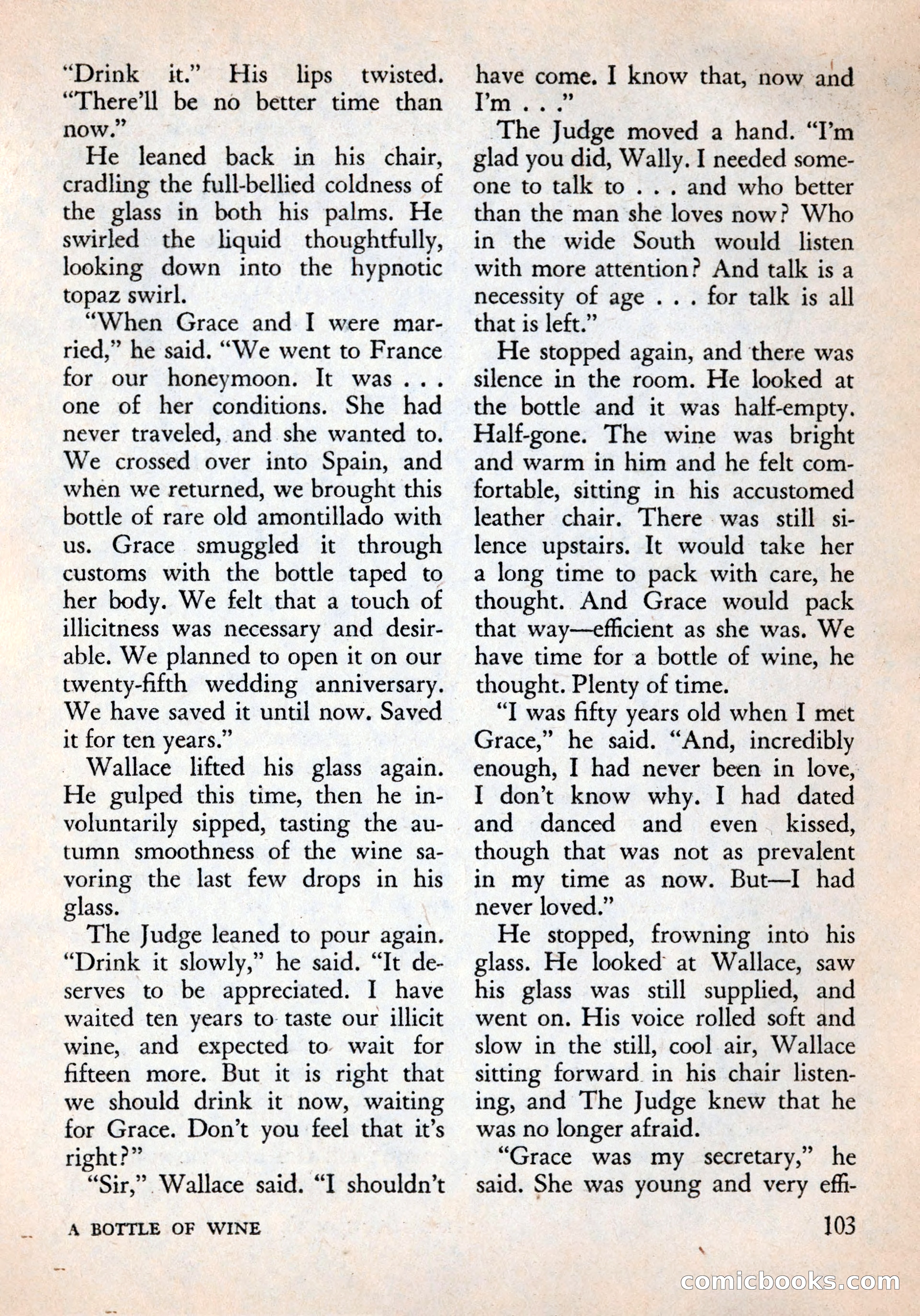 Alfred Hitchcock's Mystery Magazine, December 1956 — page 105 of 148