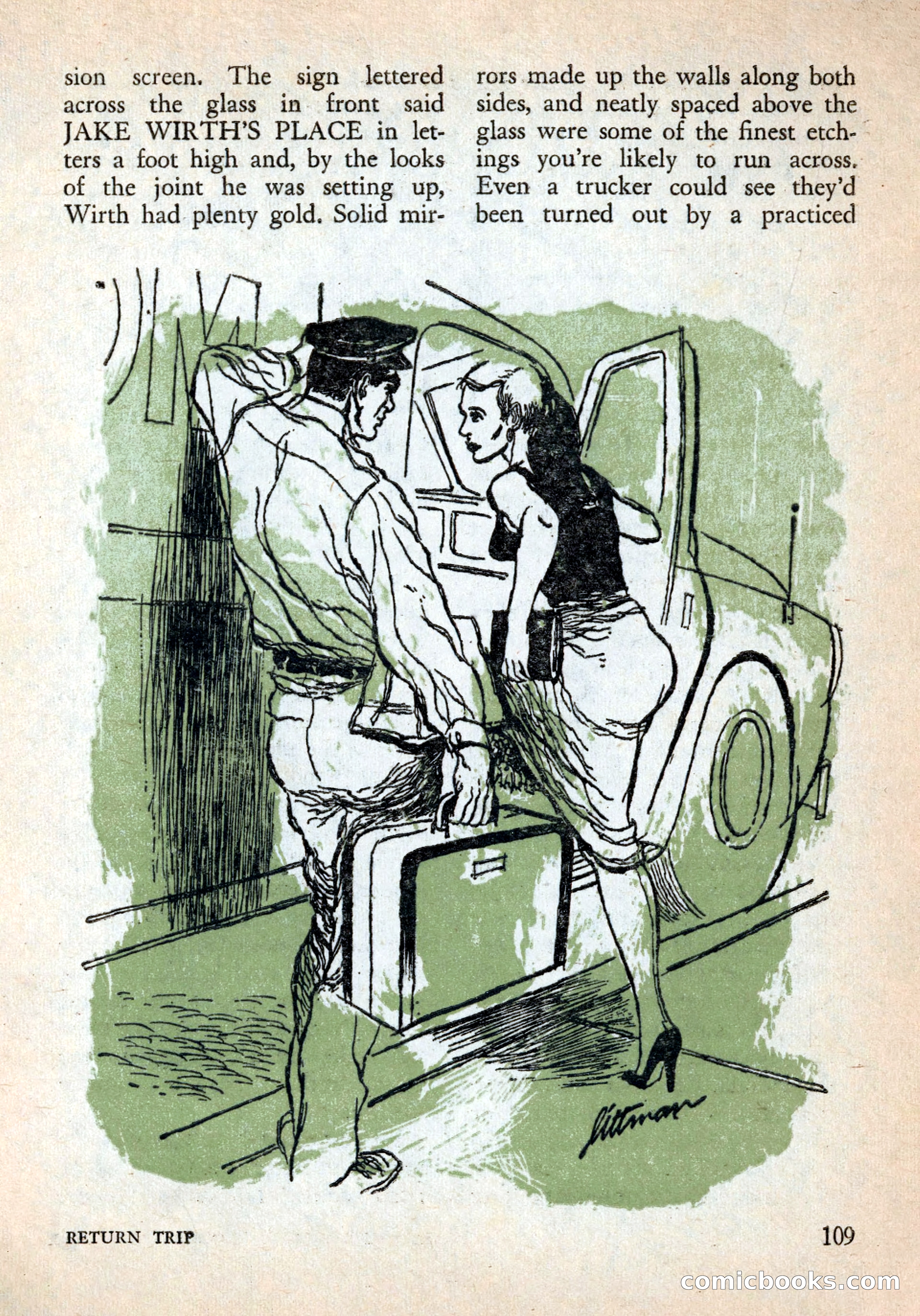 Alfred Hitchcock's Mystery Magazine, December 1956 — page 111 of 148