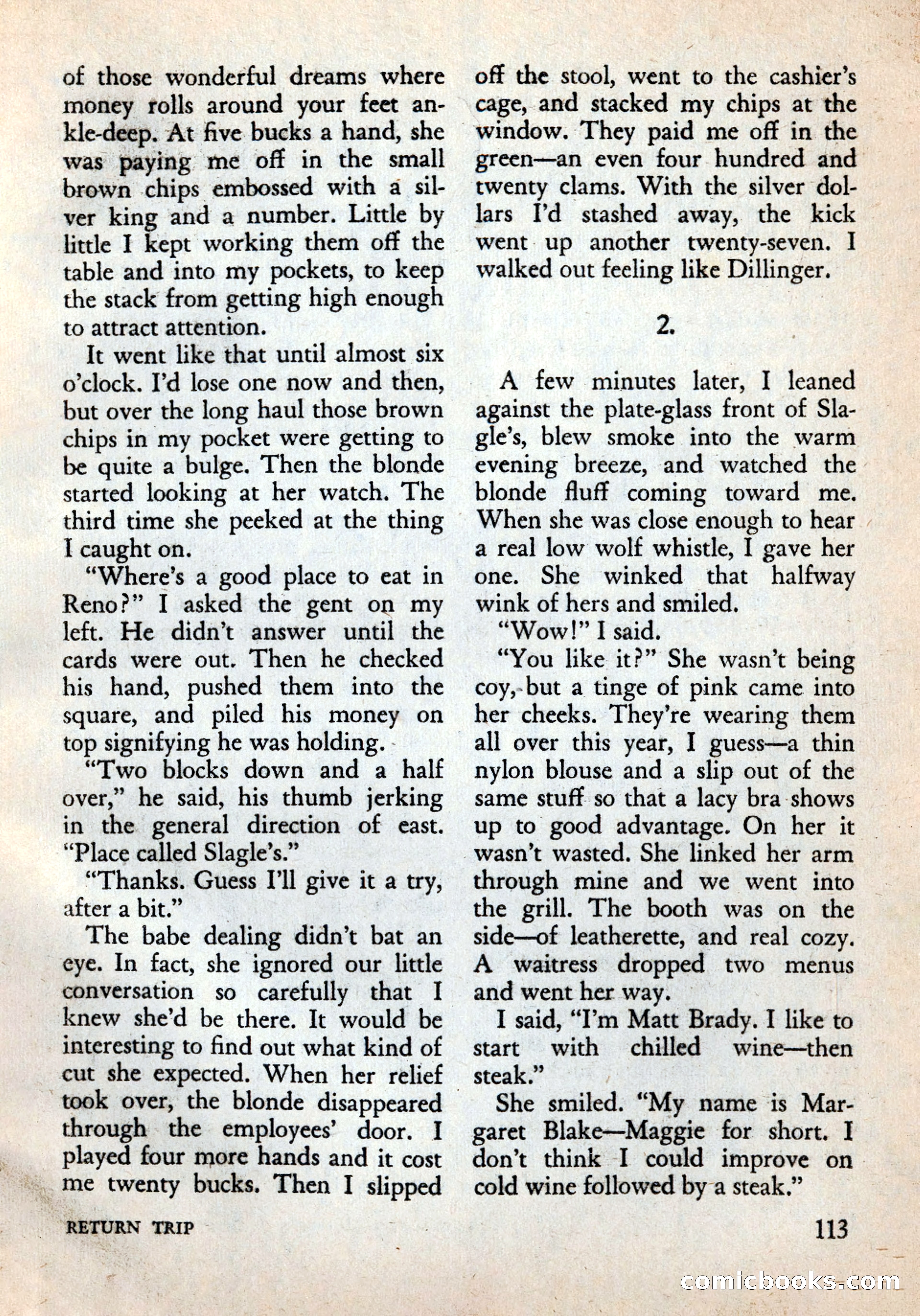 Alfred Hitchcock's Mystery Magazine, December 1956 — page 115 of 148
