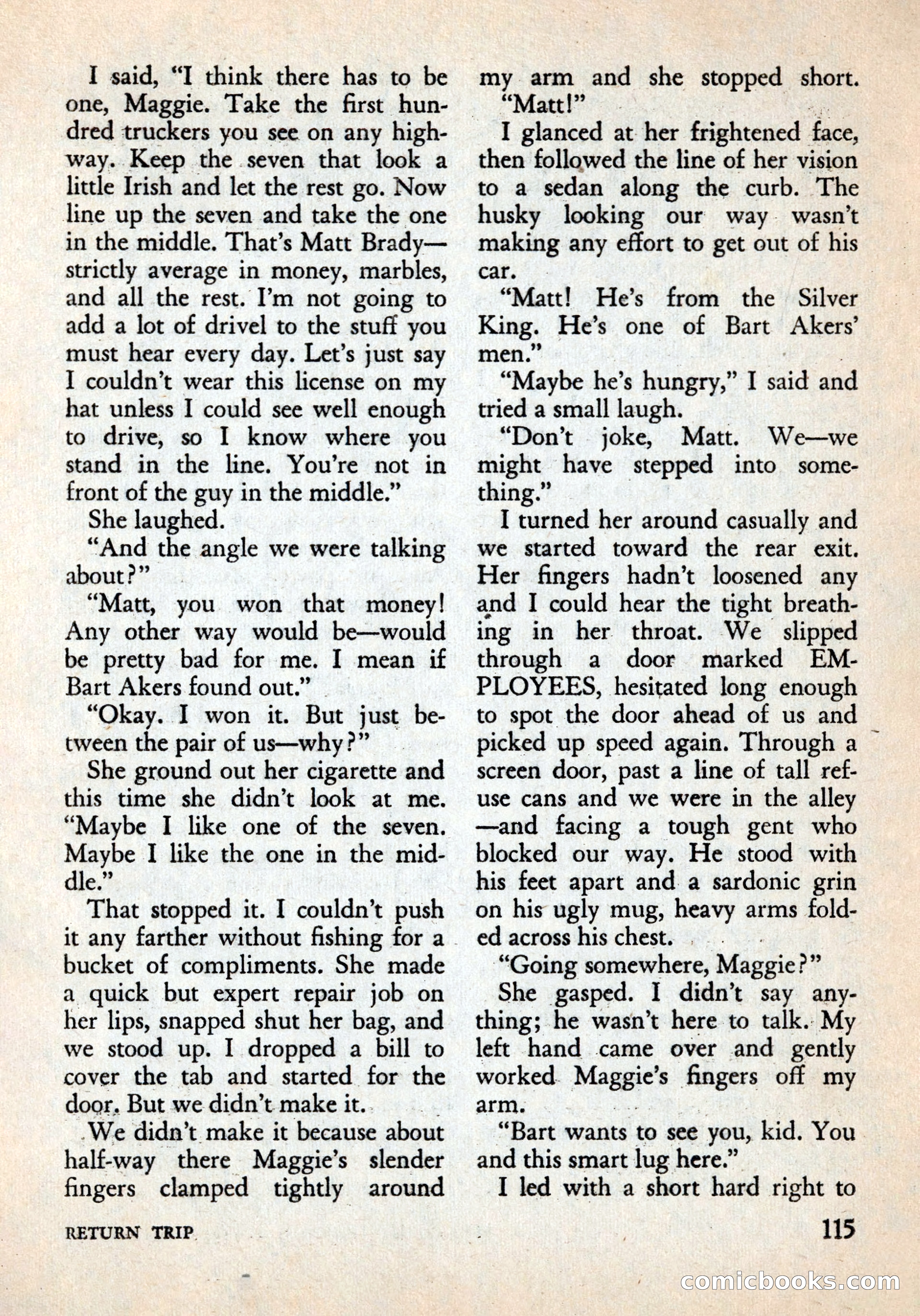 Alfred Hitchcock's Mystery Magazine, December 1956 — page 117 of 148