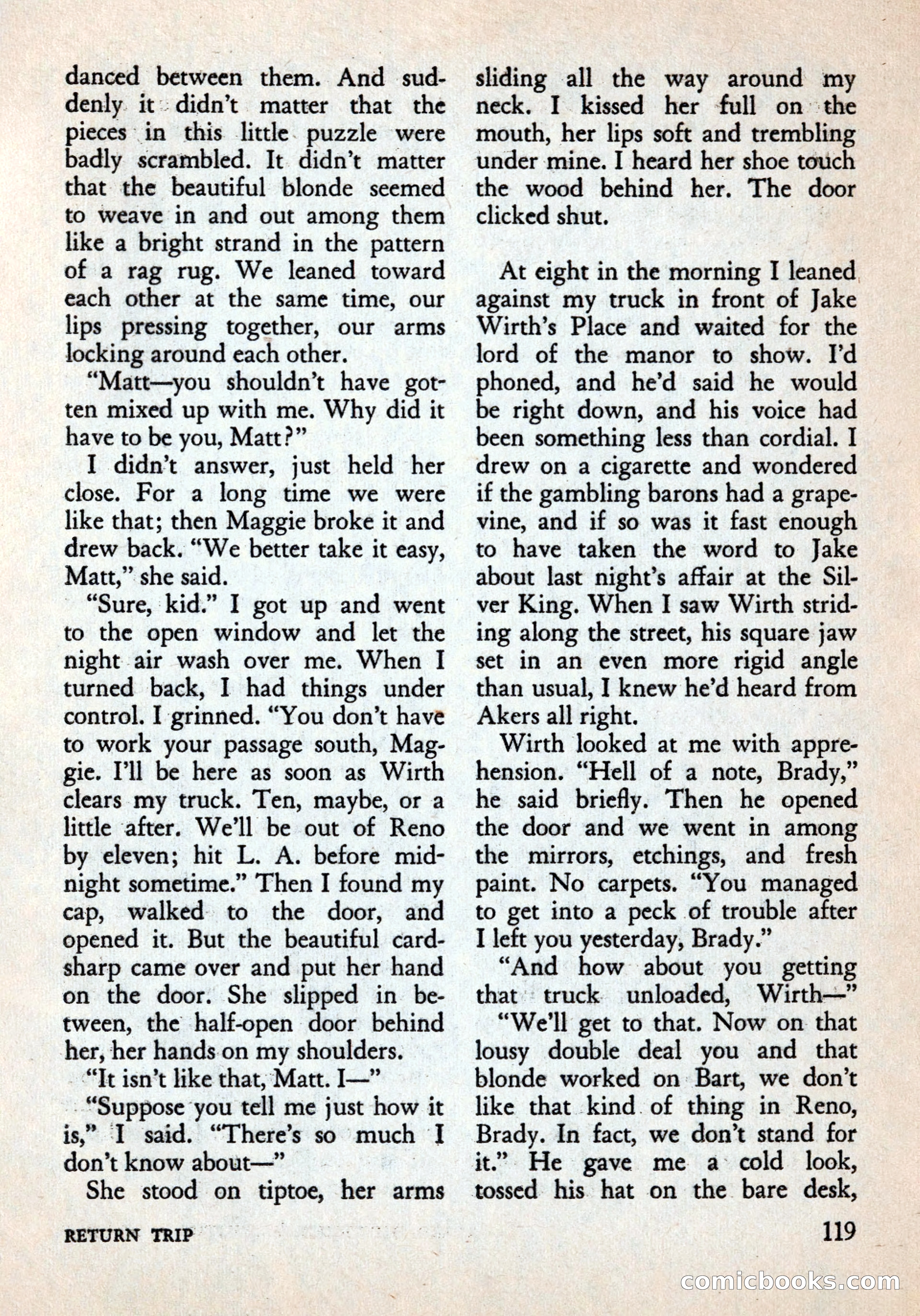 Alfred Hitchcock's Mystery Magazine, December 1956 — page 121 of 148