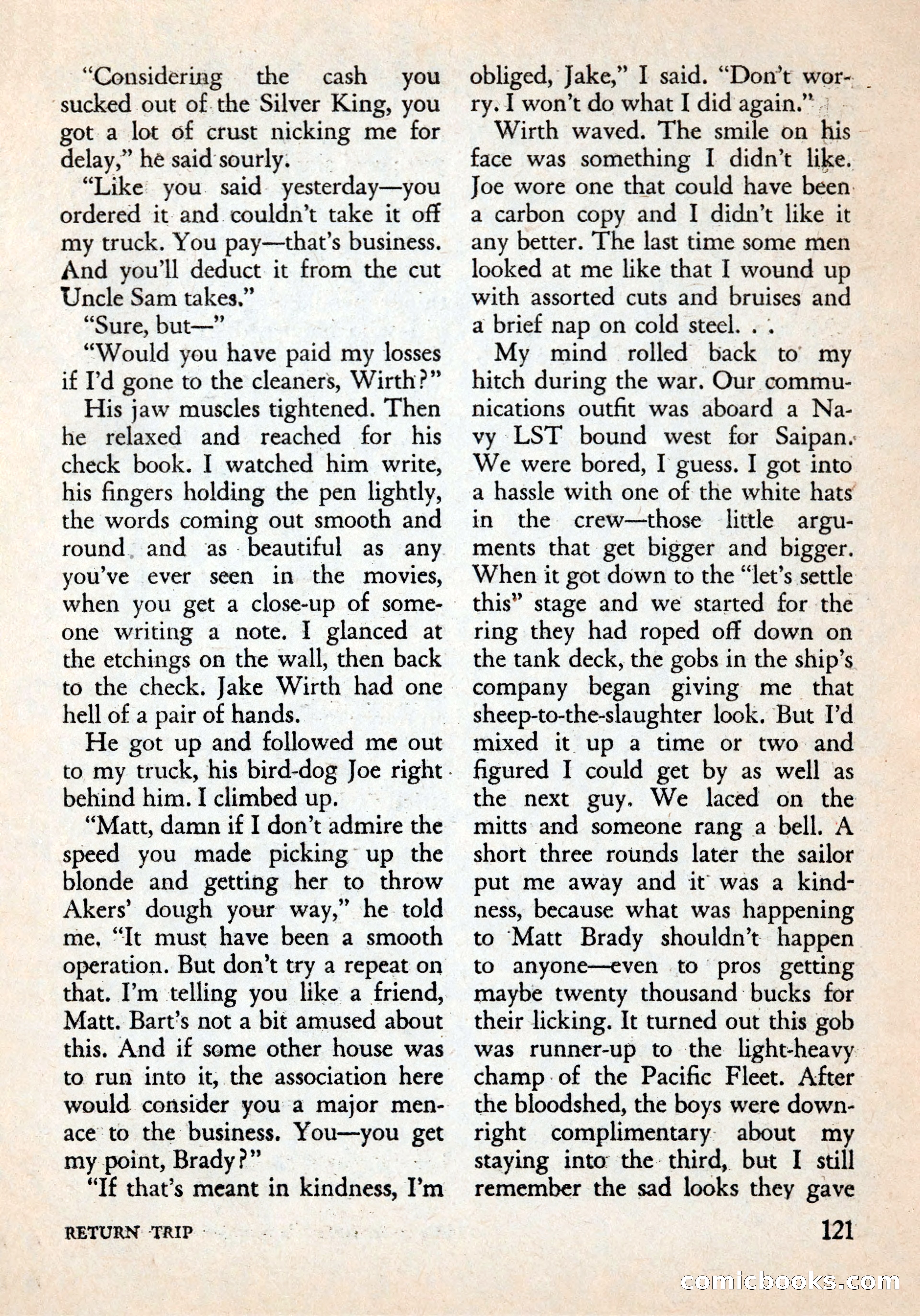 Alfred Hitchcock's Mystery Magazine, December 1956 — page 123 of 148