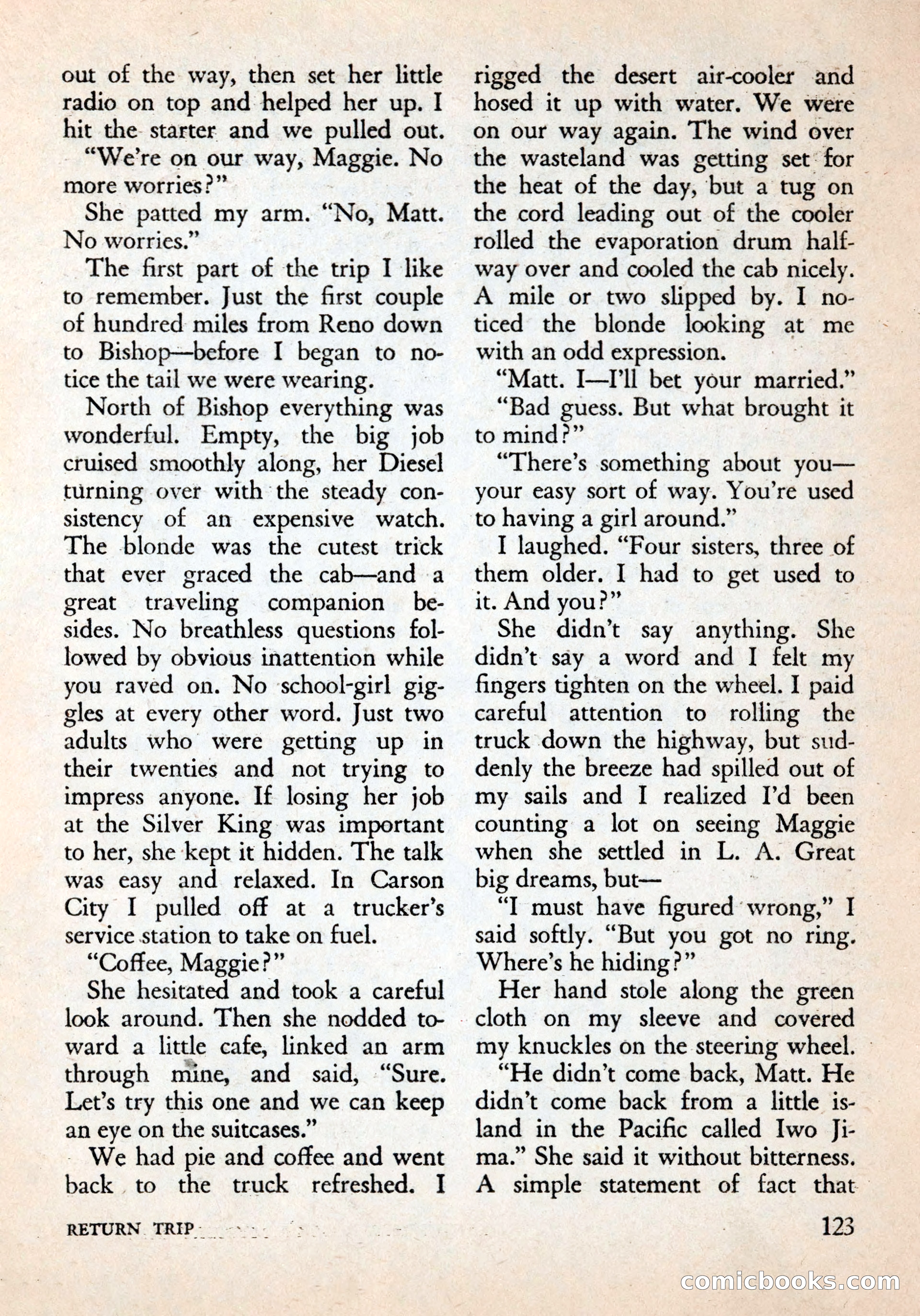 Alfred Hitchcock's Mystery Magazine, December 1956 — page 125 of 148