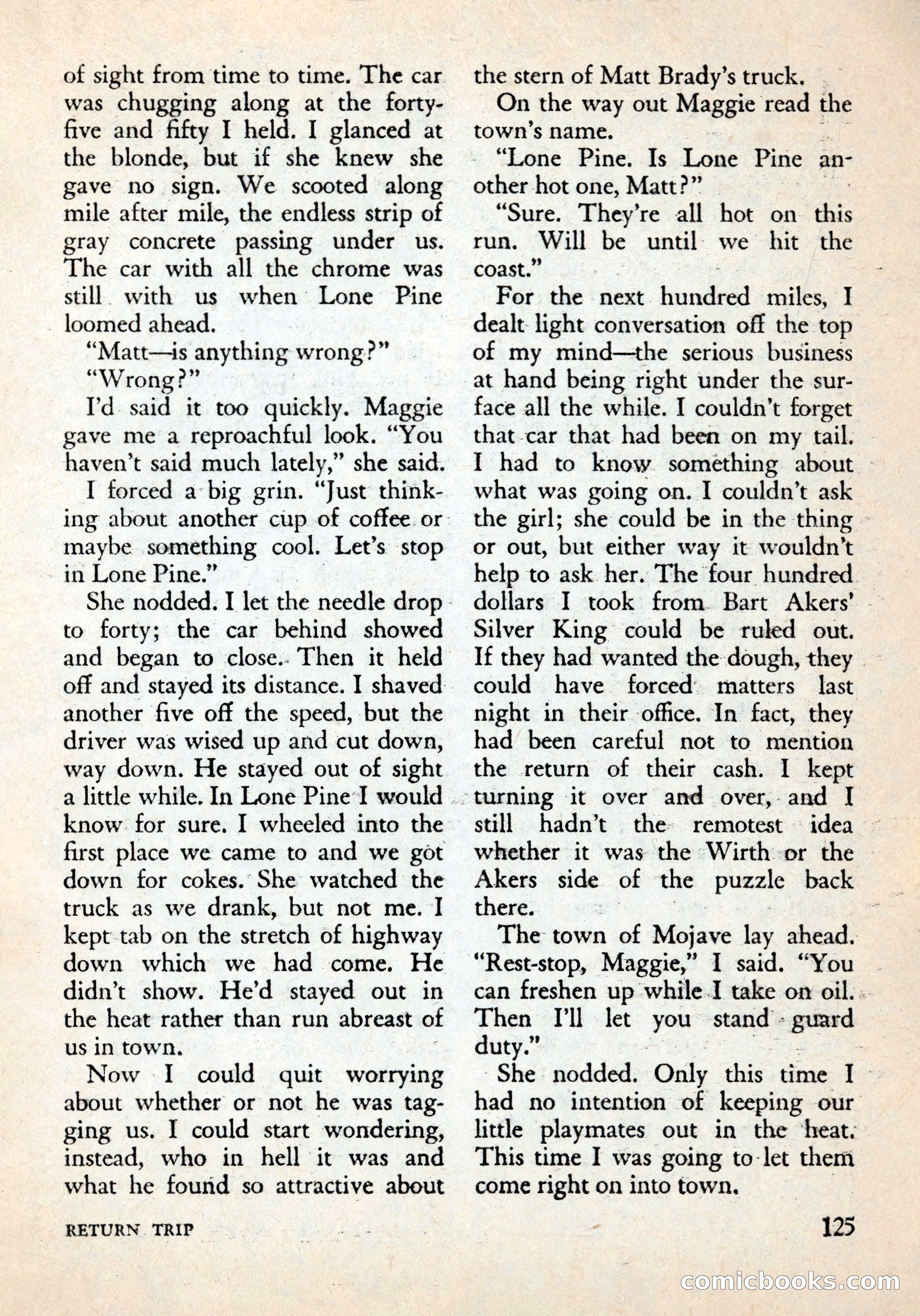 Alfred Hitchcock's Mystery Magazine, December 1956 — page 127 of 148