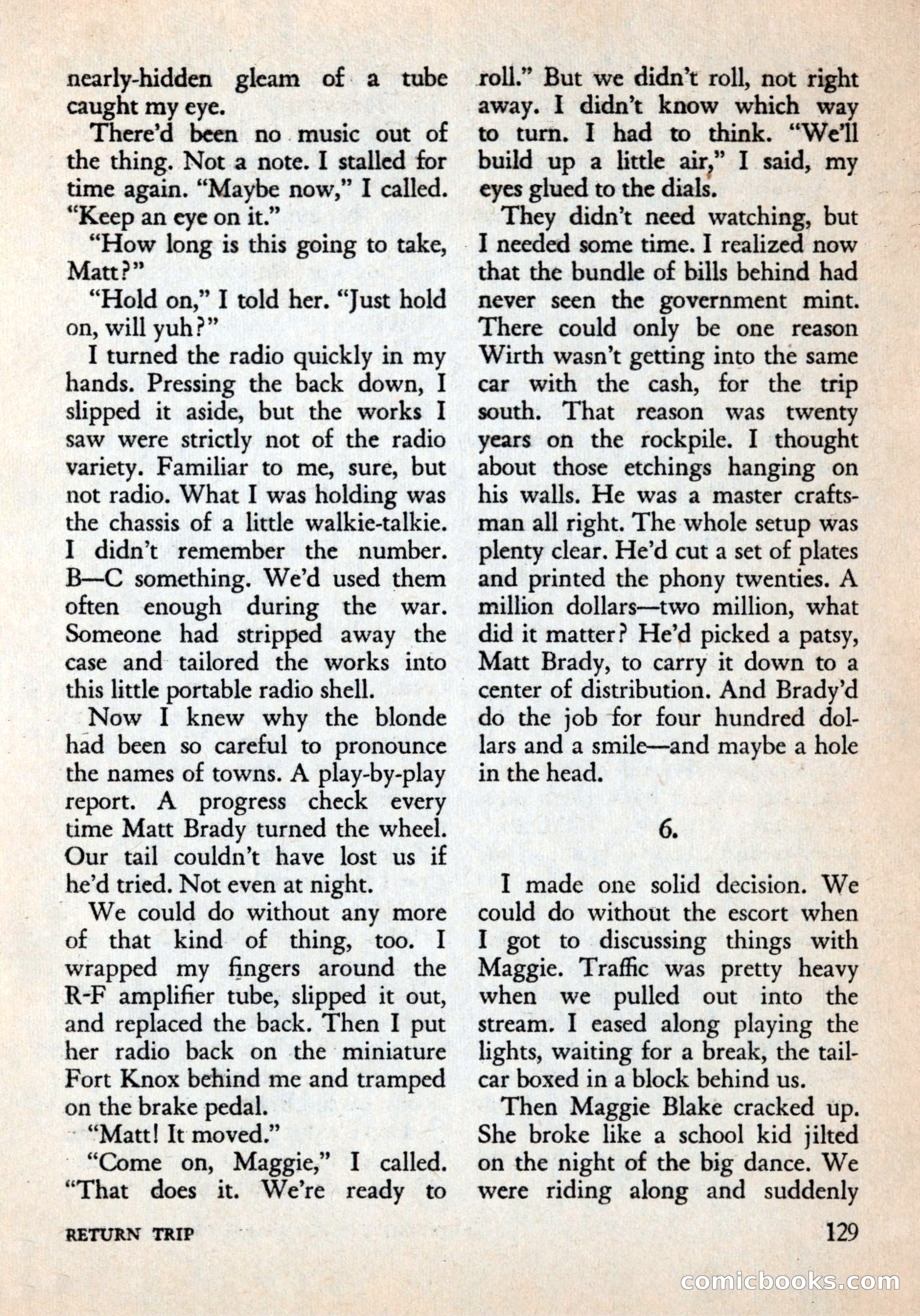 Alfred Hitchcock's Mystery Magazine, December 1956 — page 131 of 148