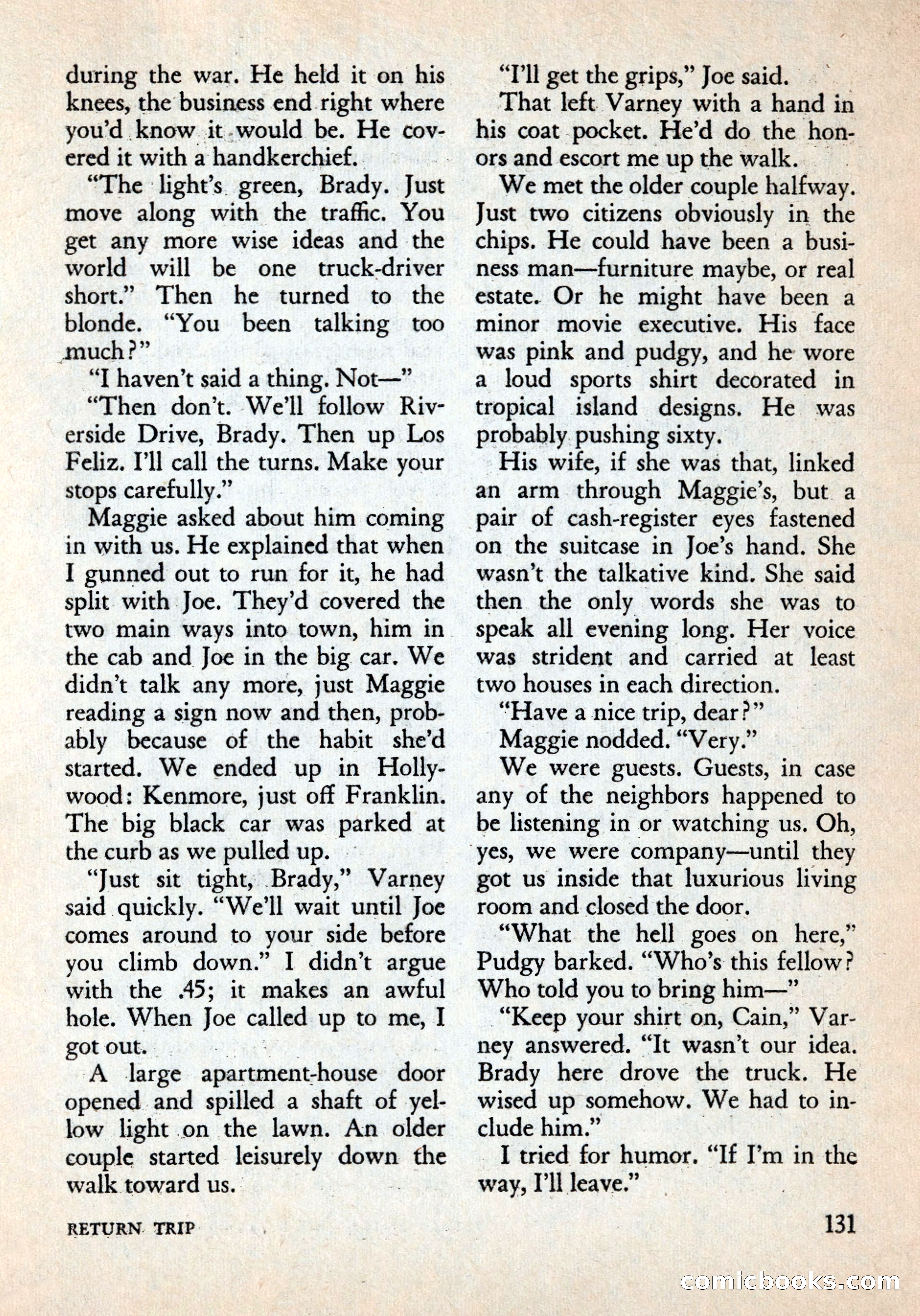 Alfred Hitchcock's Mystery Magazine, December 1956 — page 133 of 148