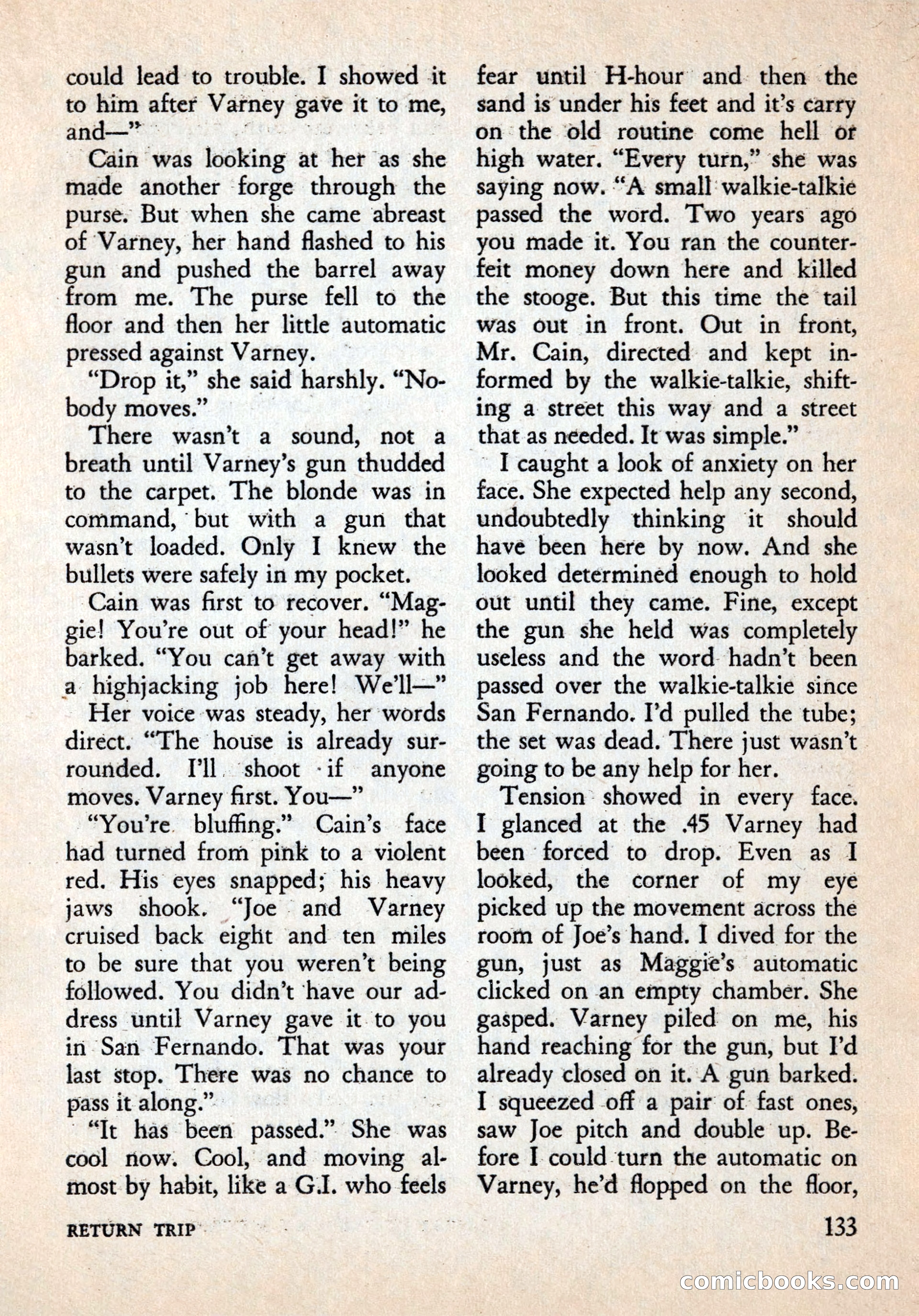 Alfred Hitchcock's Mystery Magazine, December 1956 — page 135 of 148