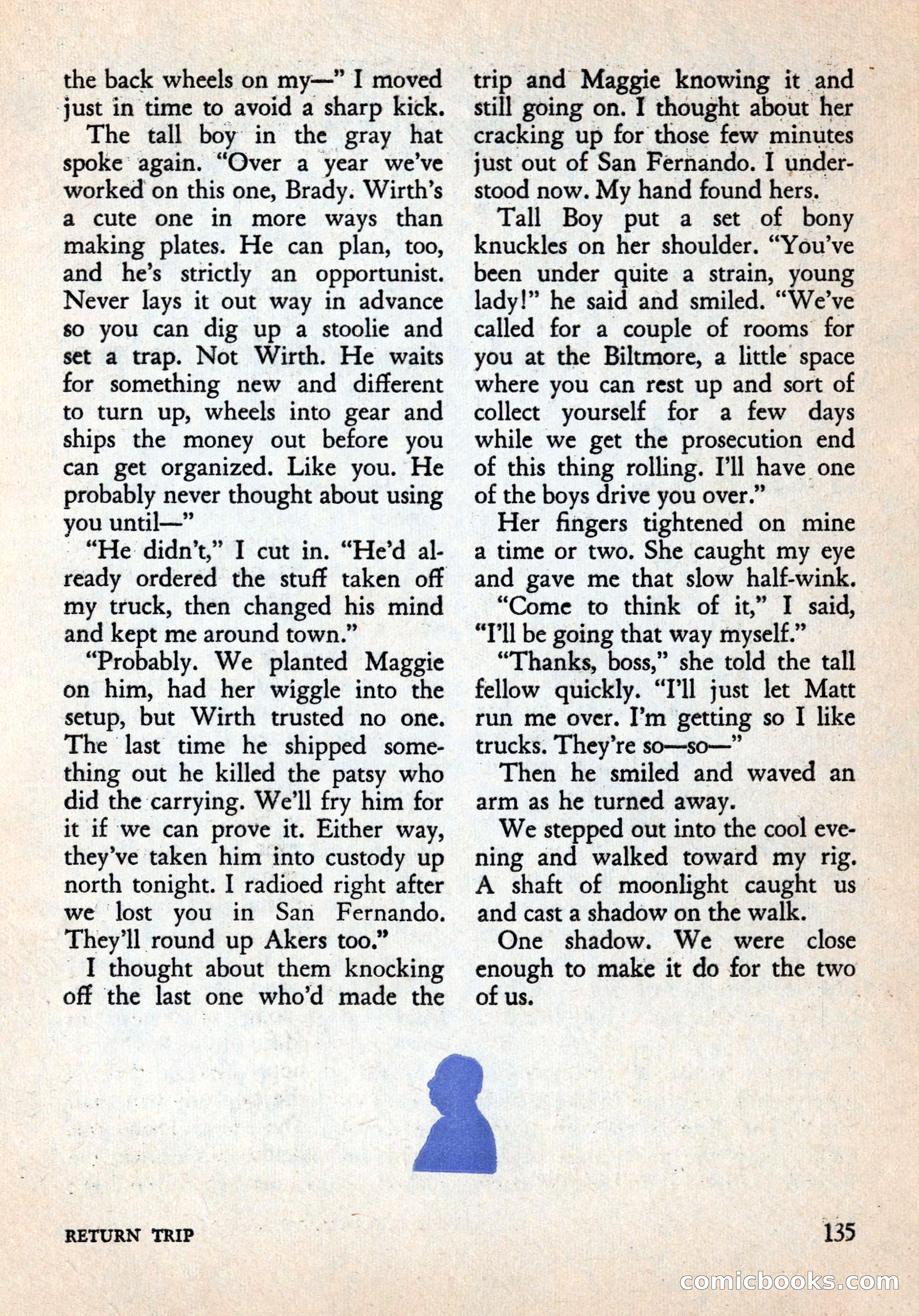 Alfred Hitchcock's Mystery Magazine, December 1956 — page 137 of 148