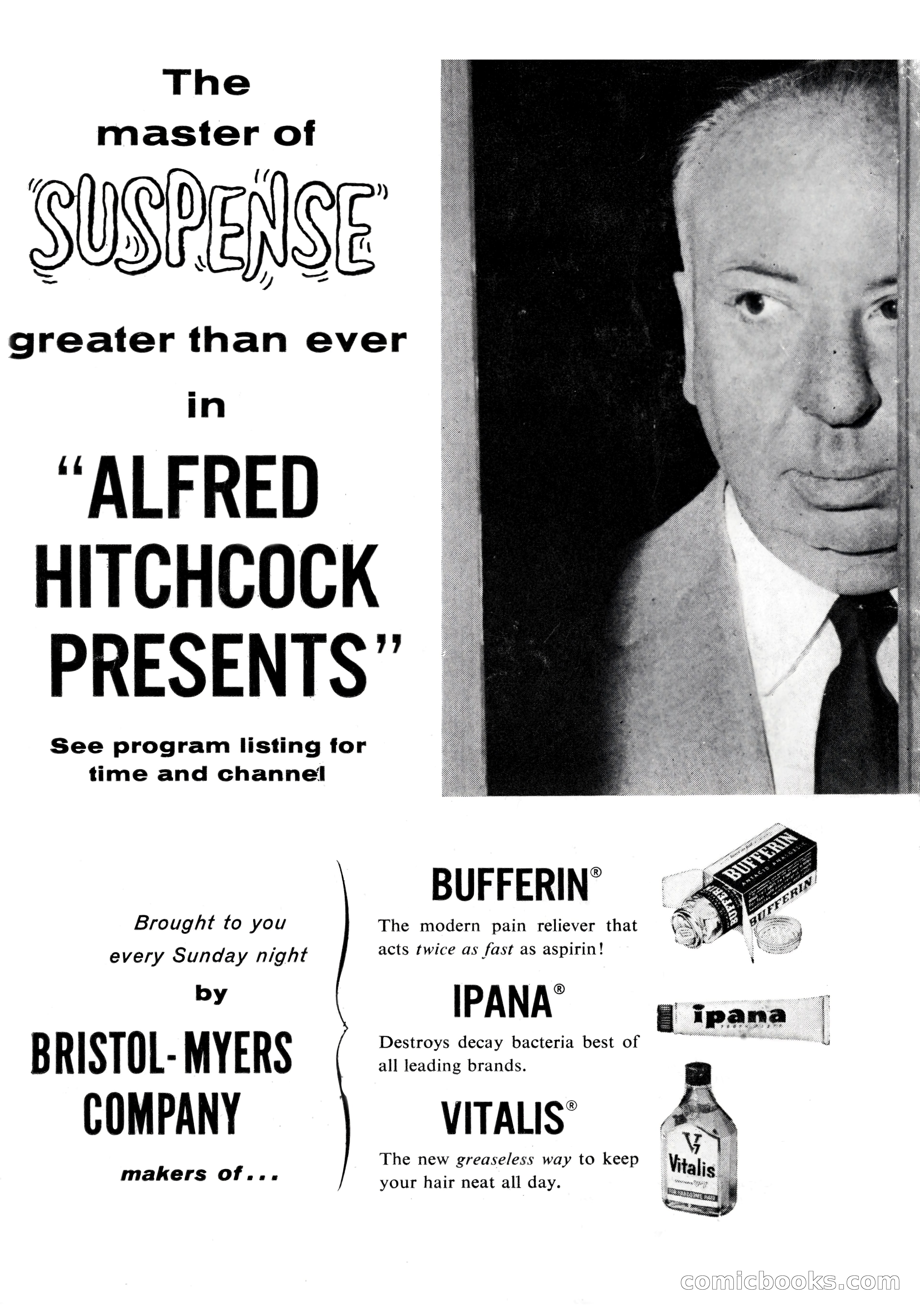Alfred Hitchcock's Mystery Magazine, December 1956 — page 148 of 148